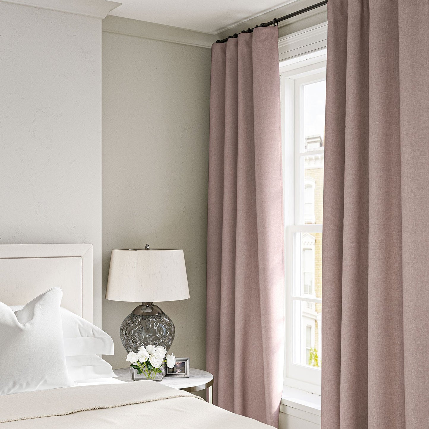 Linwood Elba Dusky Pink Made to Measure Curtains