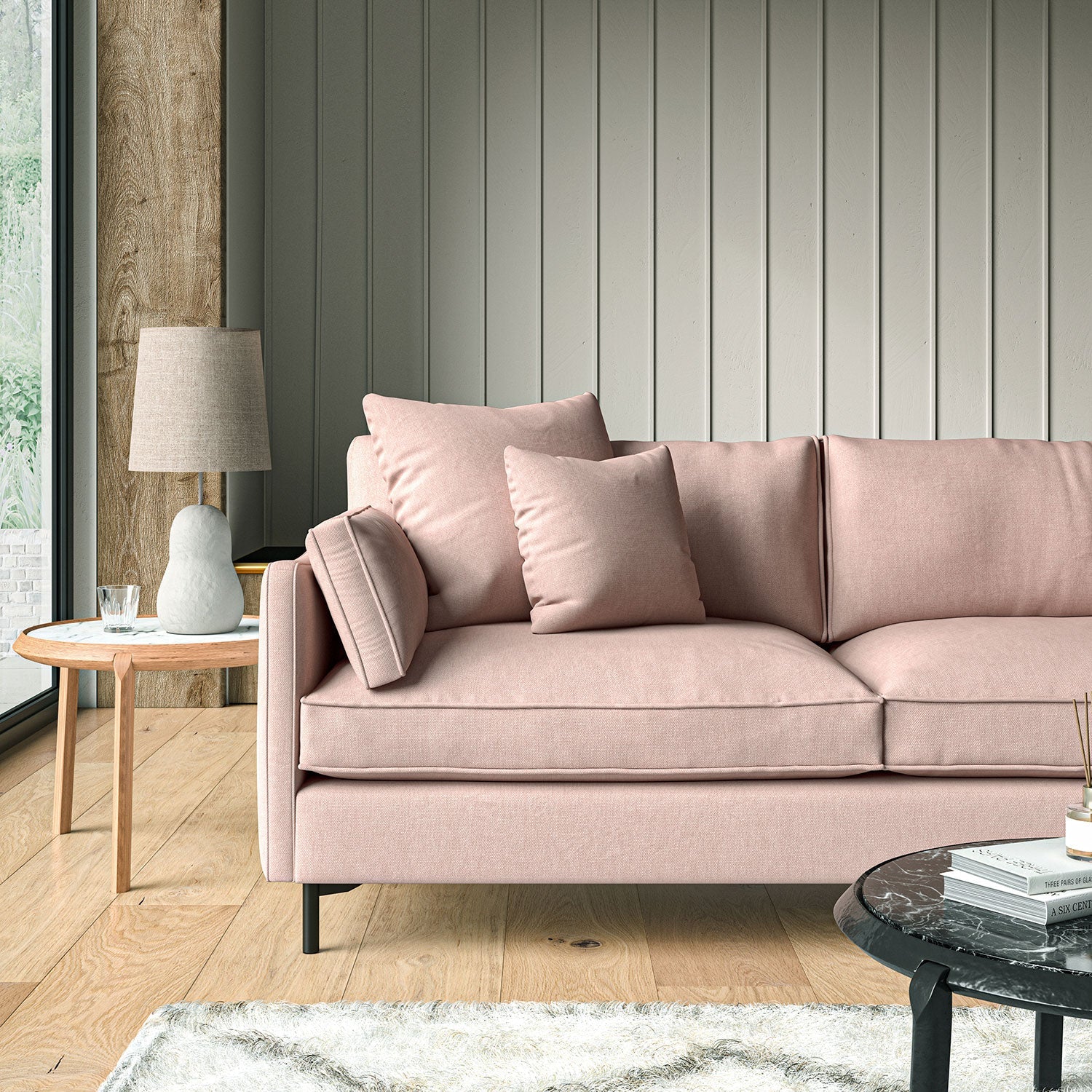 Linwood Elba Dusky Pink Made to Measure Curtains