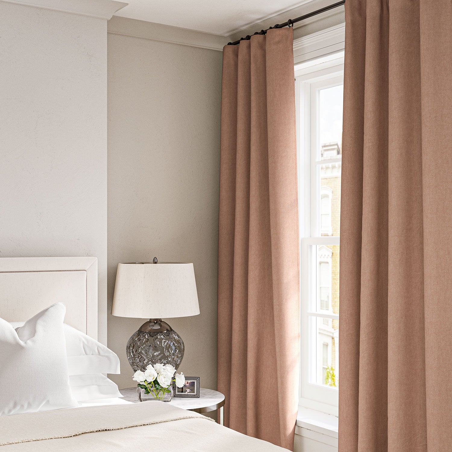 Linwood Elba Buff Made to Measure Curtains