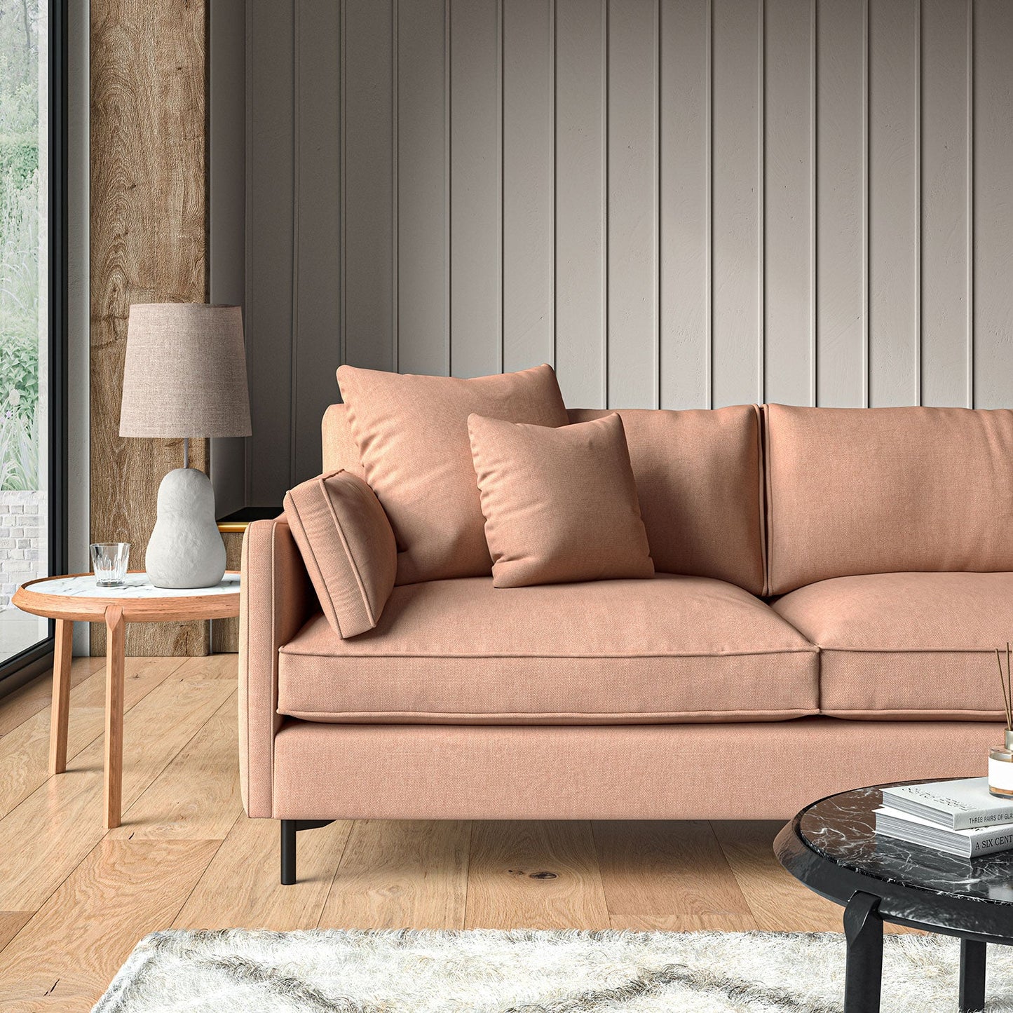 Linwood Elba Buff Made to Measure Curtains