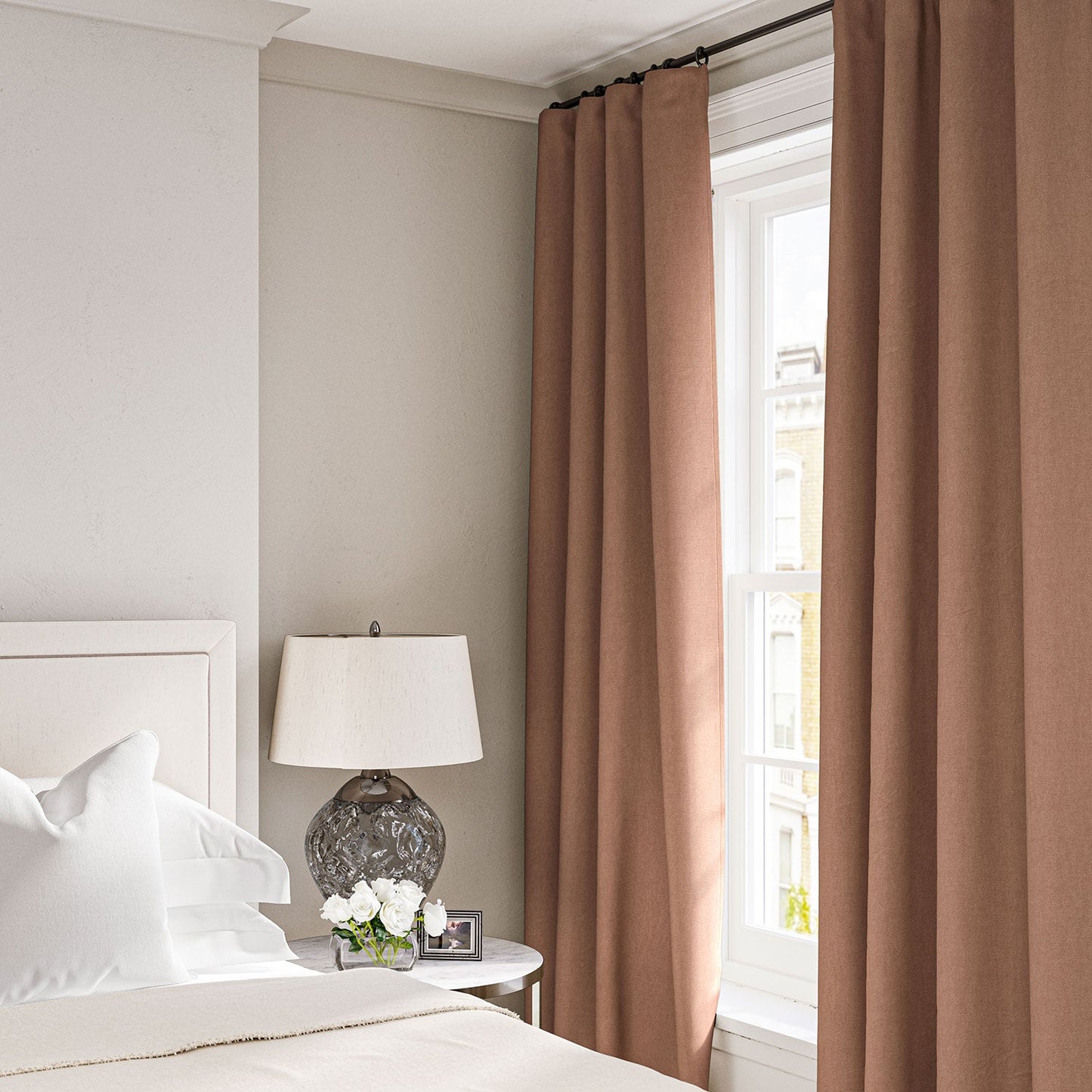 Linwood Elba Honey Beige FR Made to Measure Curtains