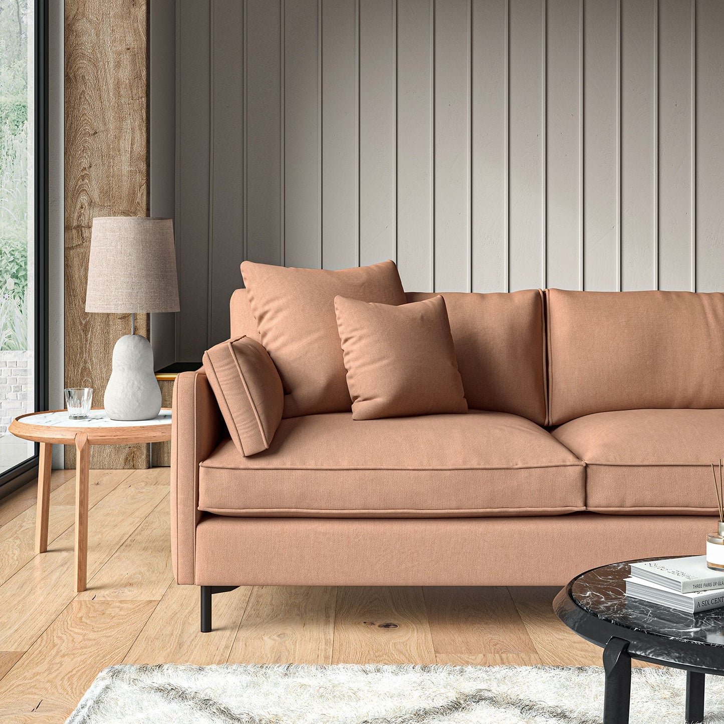 Linwood Elba Honey Beige Made to Measure Curtains