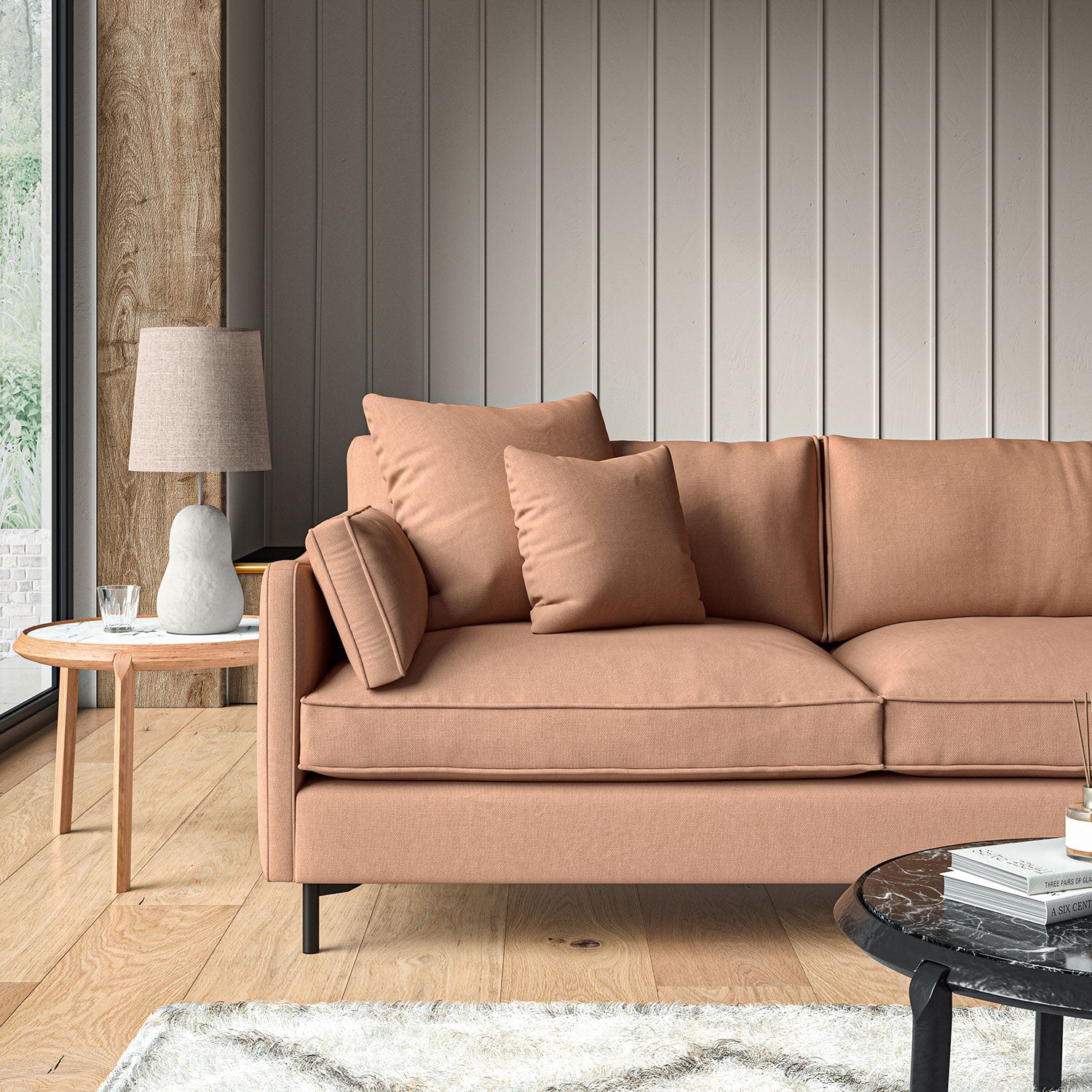 Linwood Elba Honey Beige FR Made to Measure Curtains