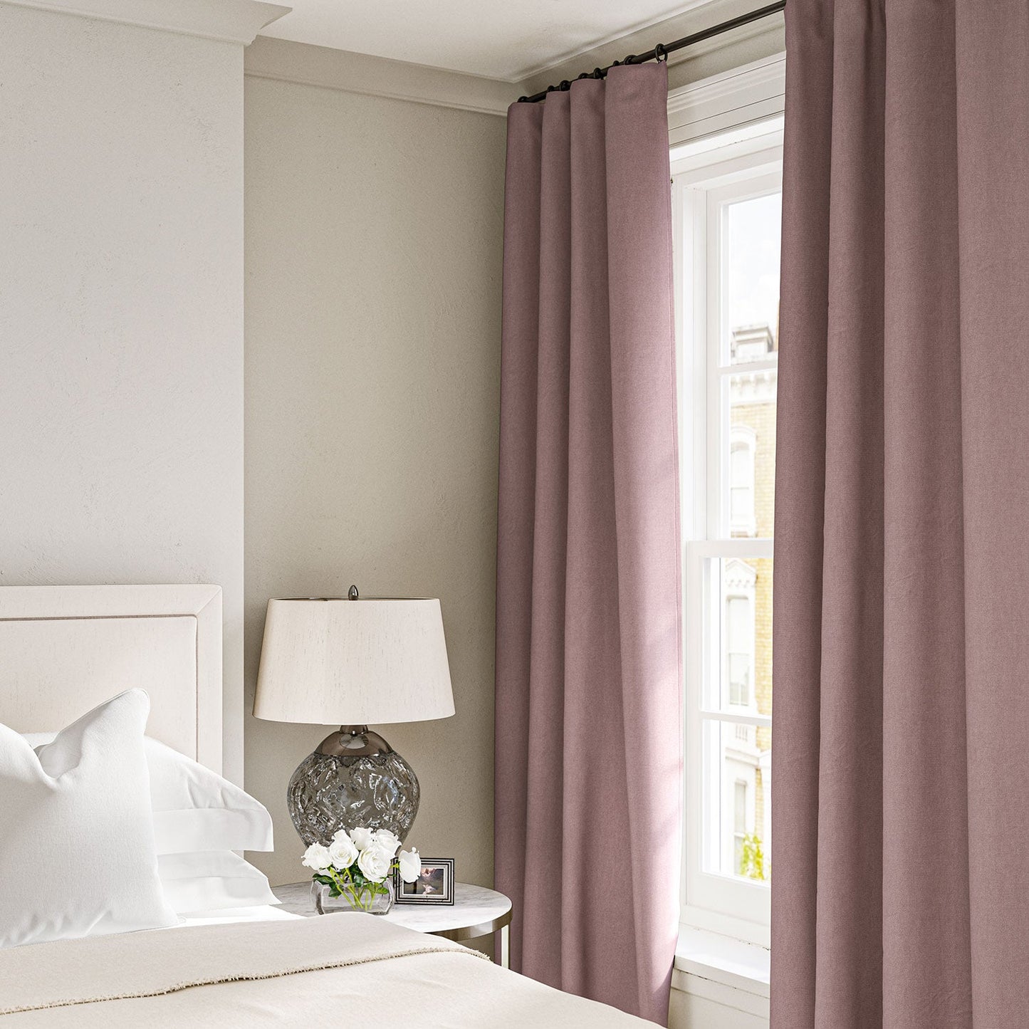 Linwood Elba Heather FR Made to Measure Curtains