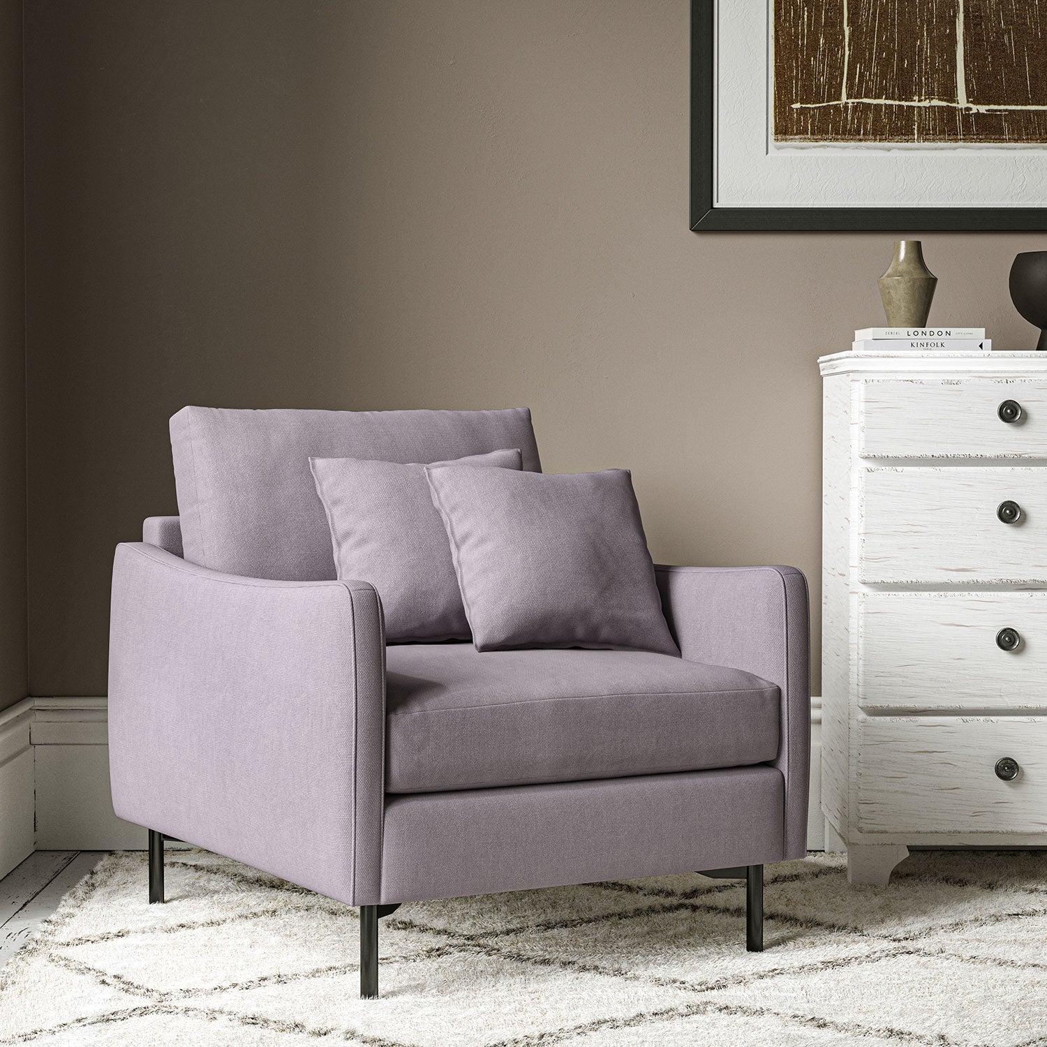 Linwood Elba Lilac FR Made to Measure Curtains