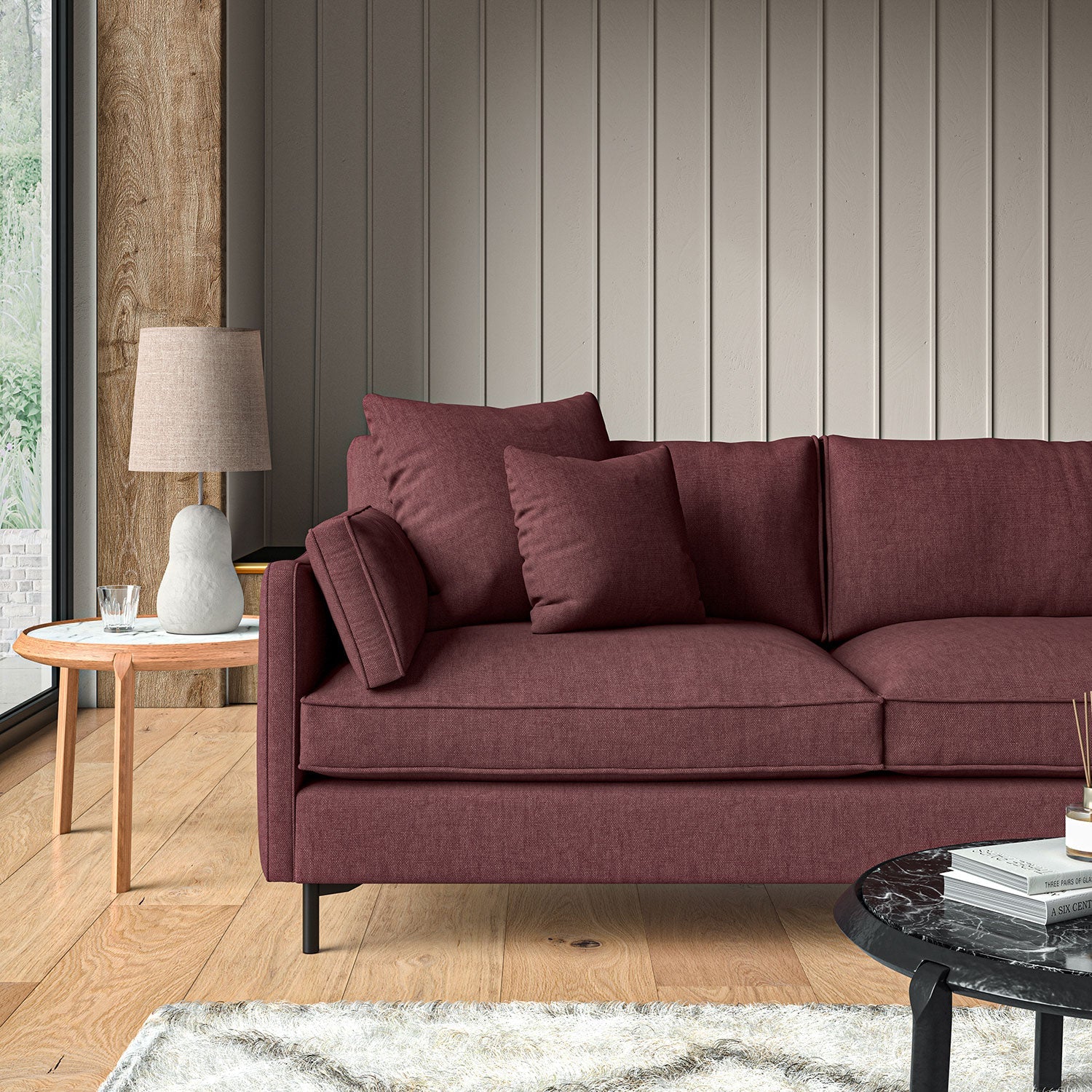 Linwood Elba Damson Made to Measure Curtains