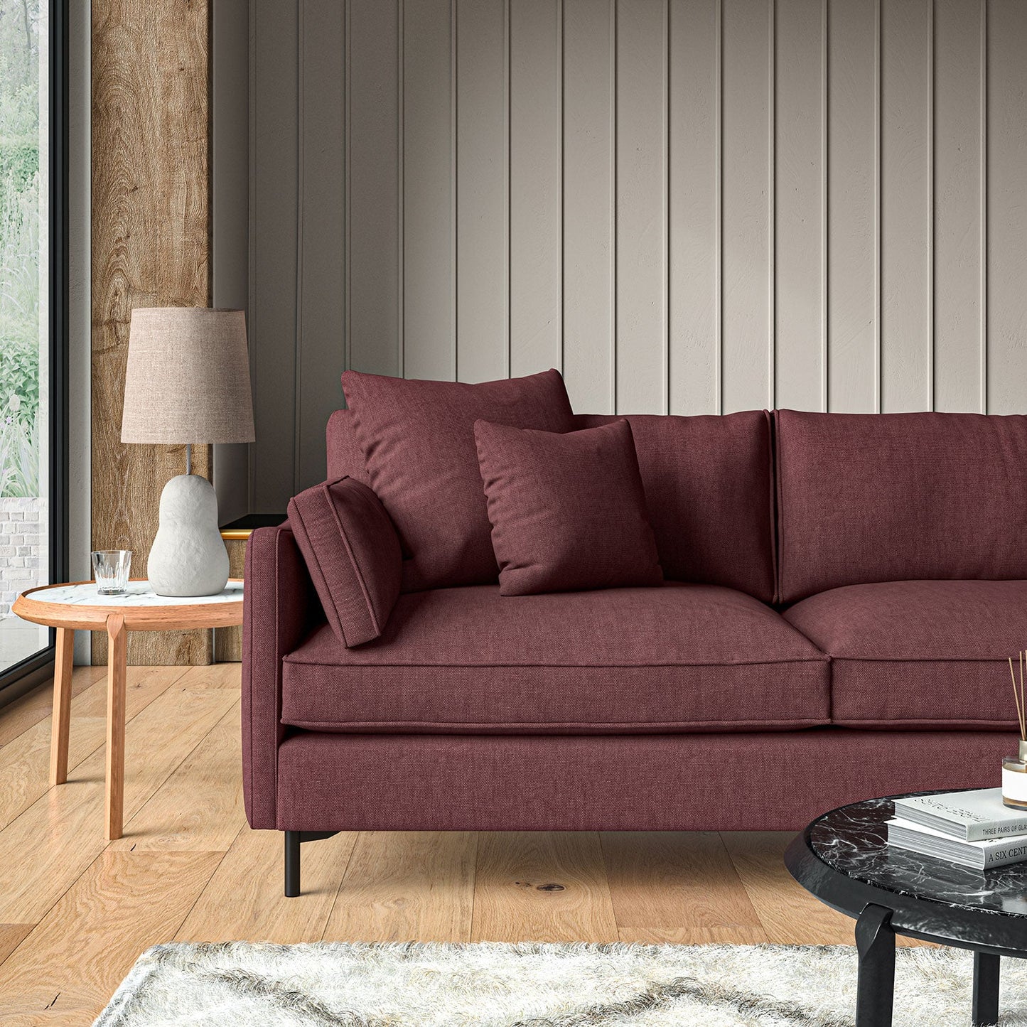 Linwood Elba Damson FR Made to Measure Curtains