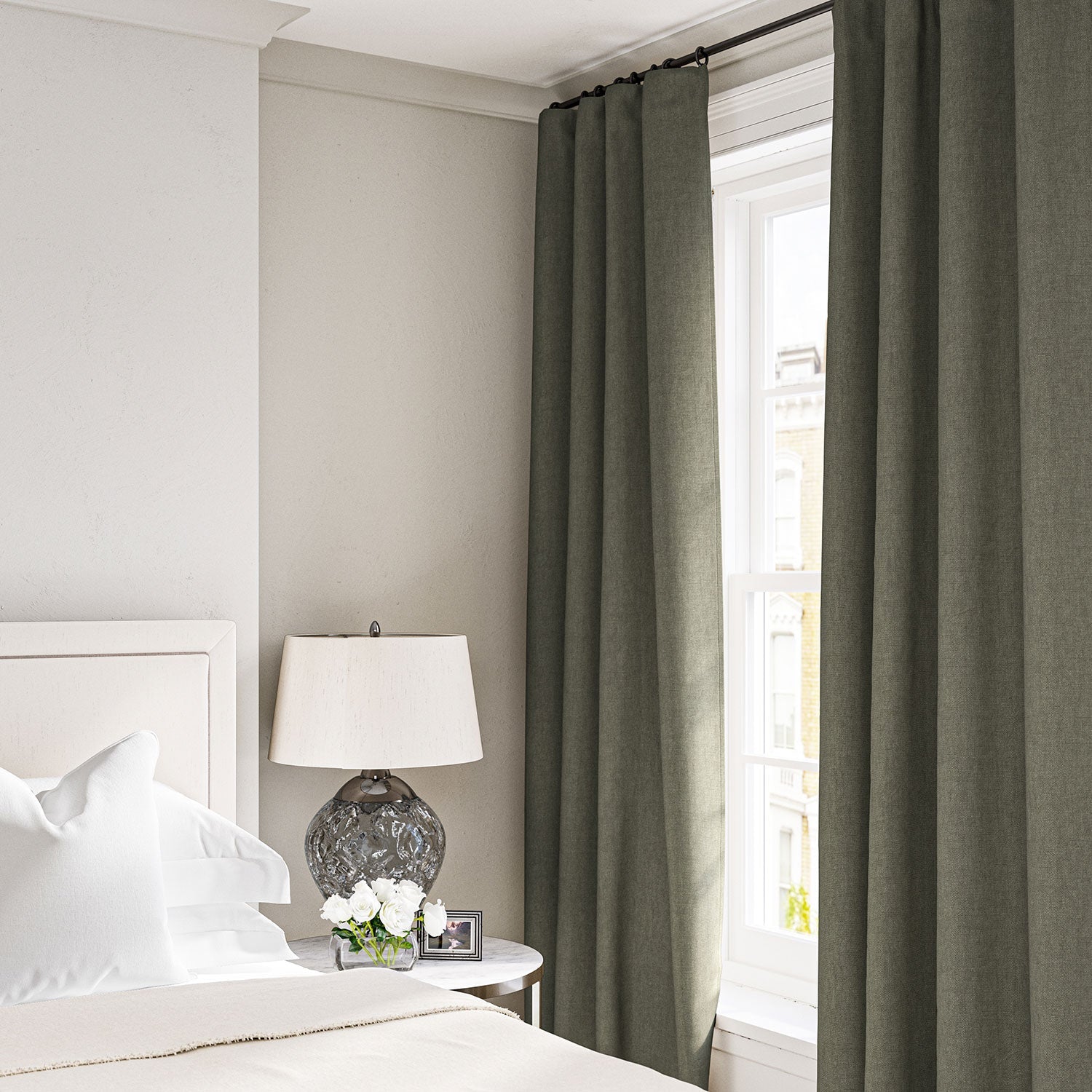 Linwood Elba Sage Made to Measure Curtains