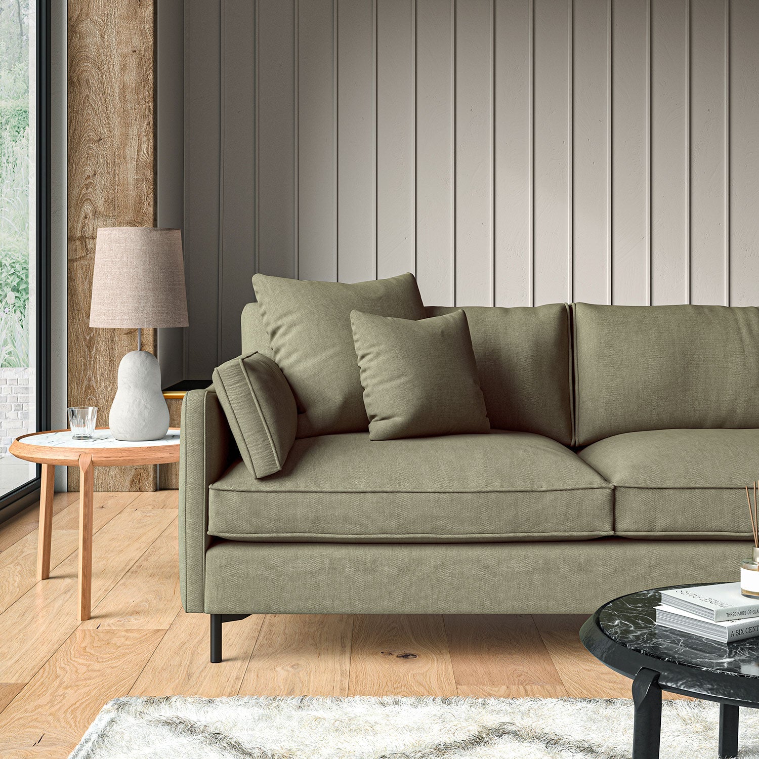 Linwood Elba Sage Made to Measure Curtains