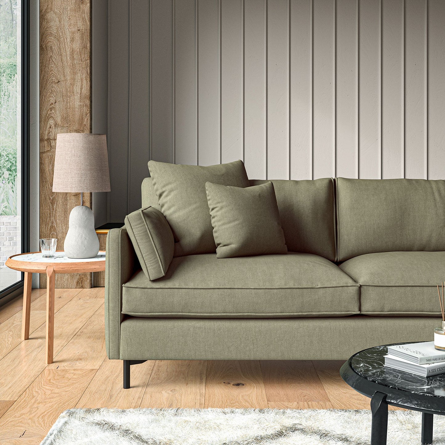 Linwood Elba Sage FR Made to Measure Curtains