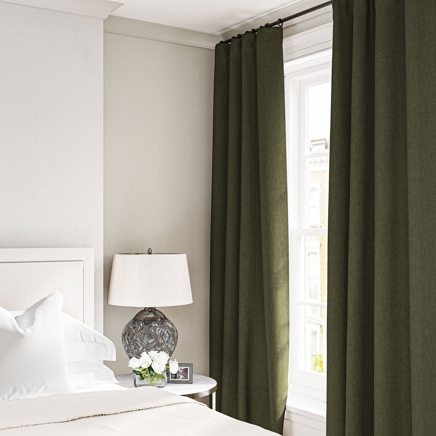 Linwood Elba Khaki Made to Measure Curtains