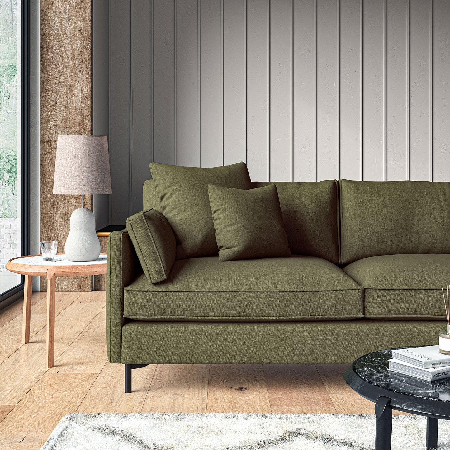 Linwood Elba Khaki Made to Measure Curtains