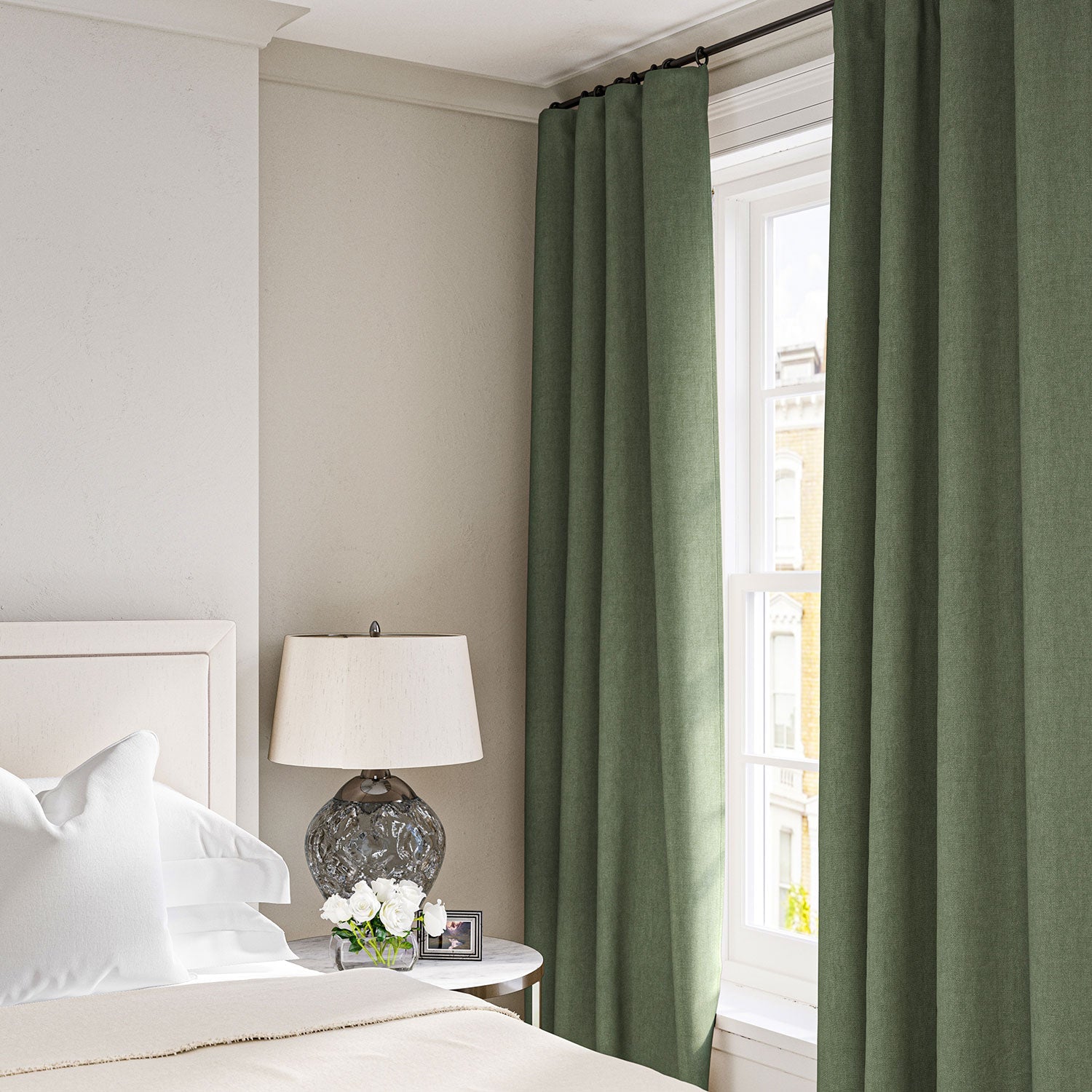 Linwood Elba Moss Made to Measure Curtains