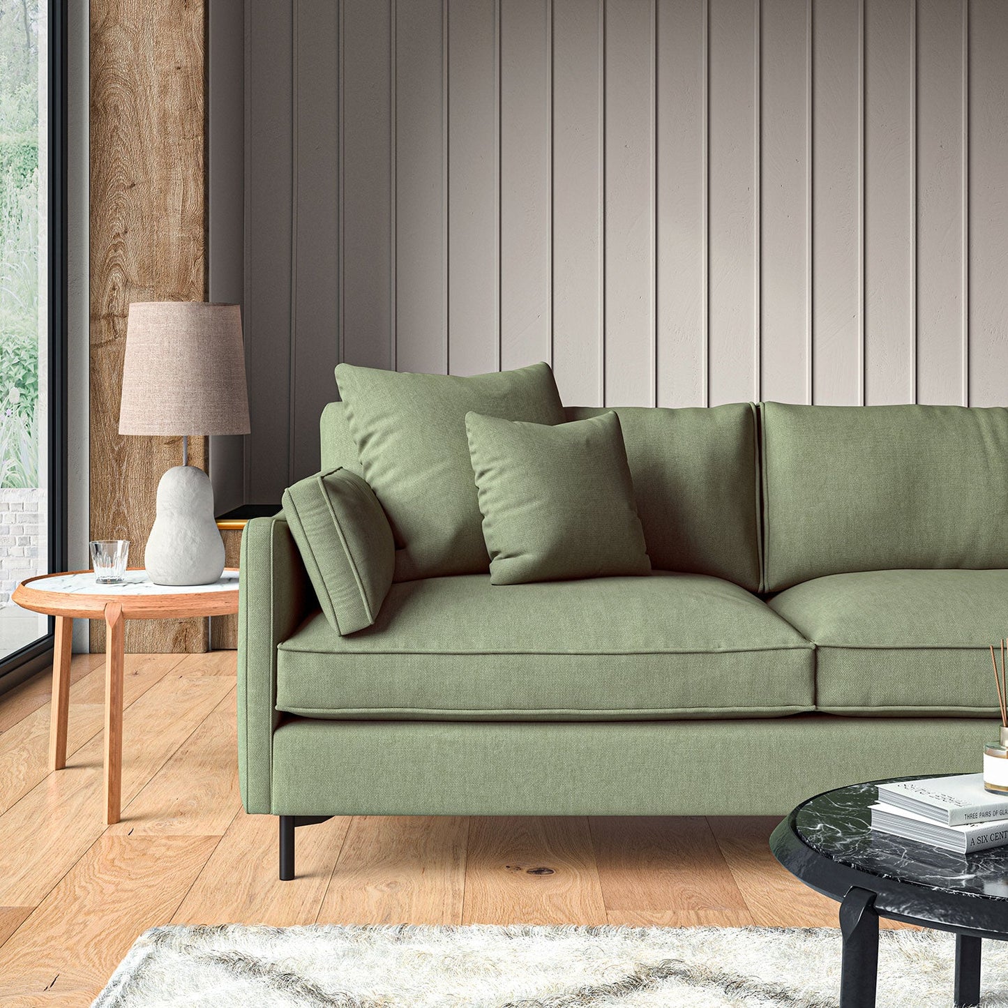 Linwood Elba Moss Made to Measure Curtains