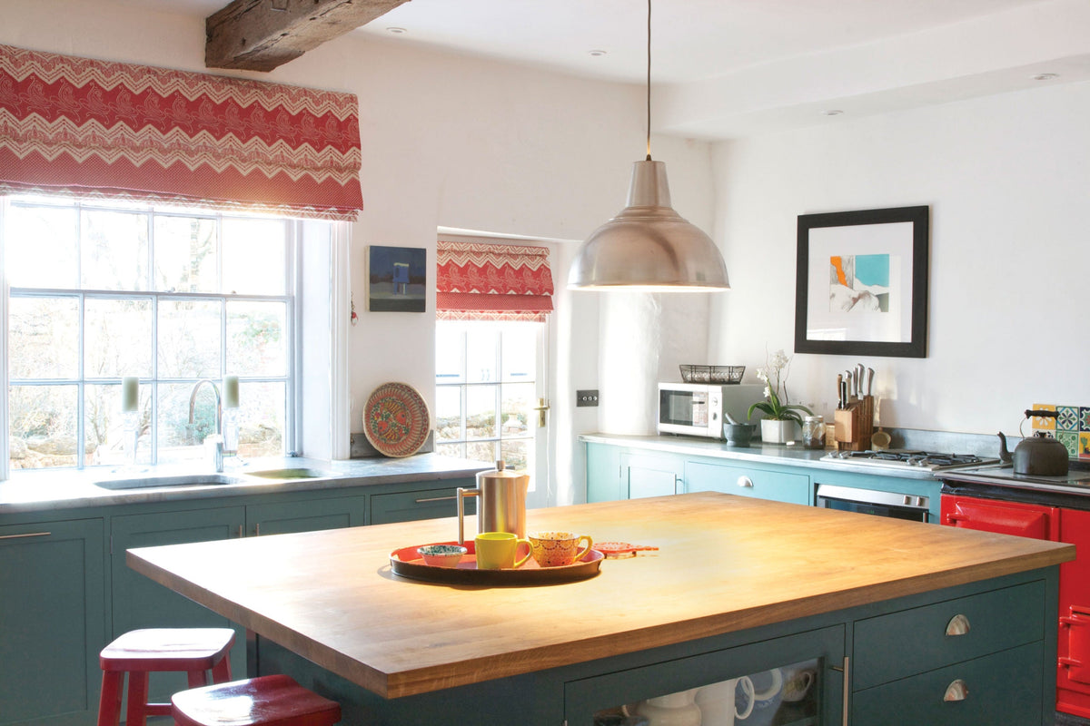 Kate Forman Elodie Red Made to Measure Roman Blinds – image 2