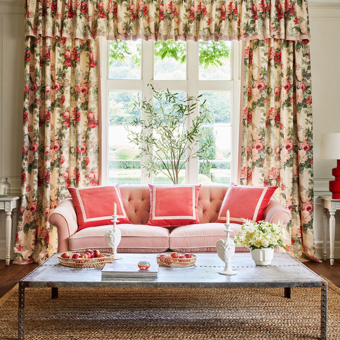 Linwood Albertine Classic Rose Made to Measure Curtains
