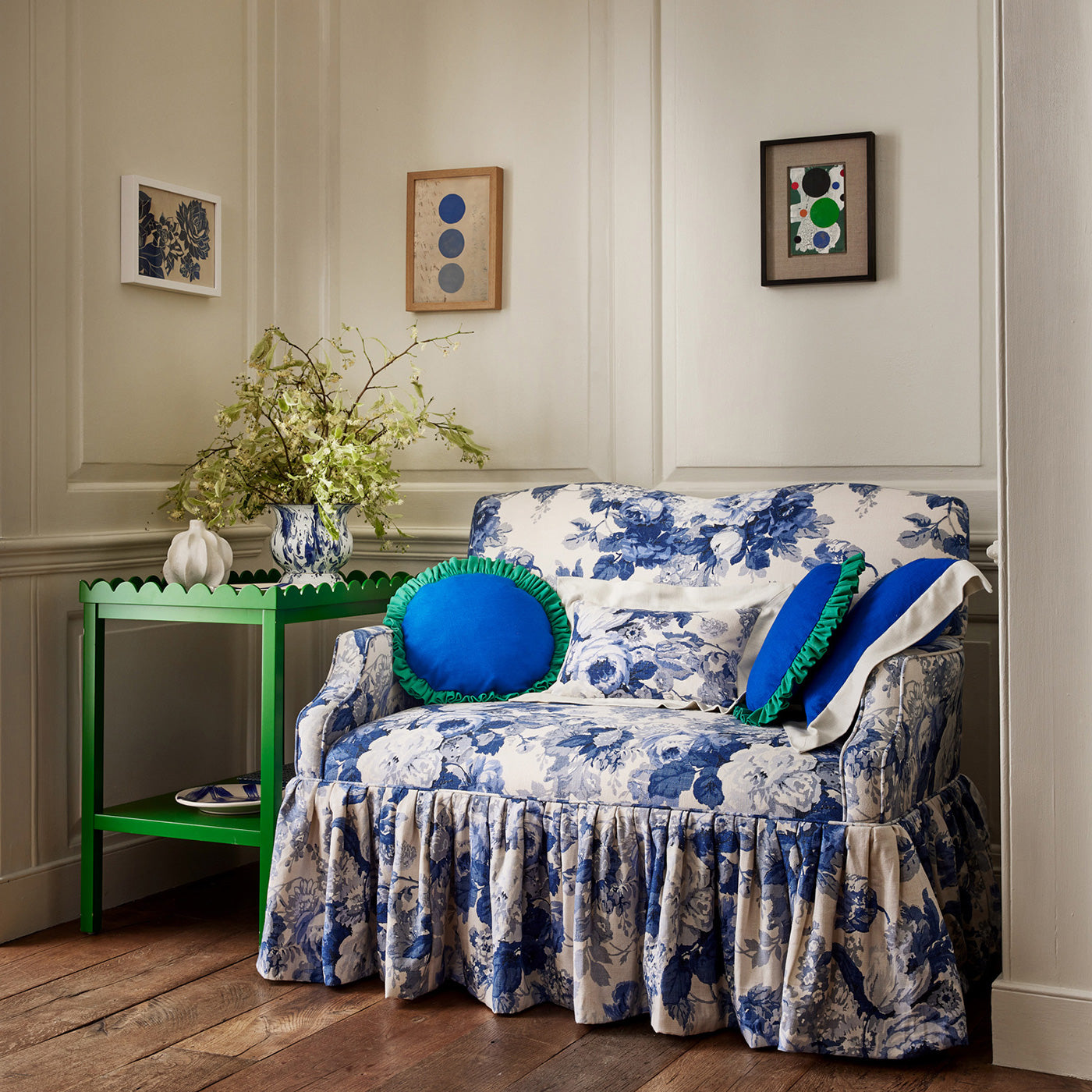 Linwood Albertine Classic Blue Made to Measure Curtains