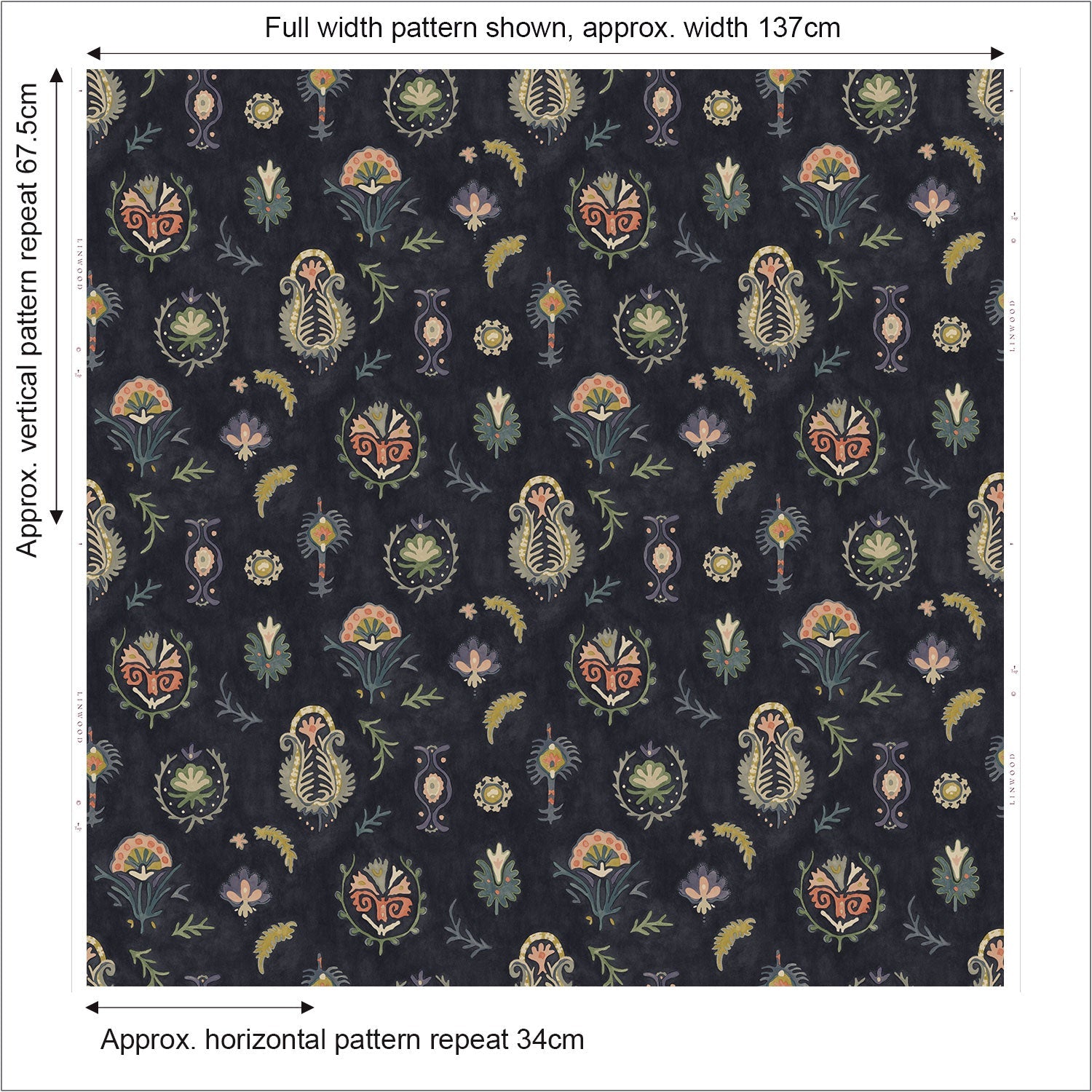 Linwood Fawkes Gunpowder FR Made to Measure Curtains