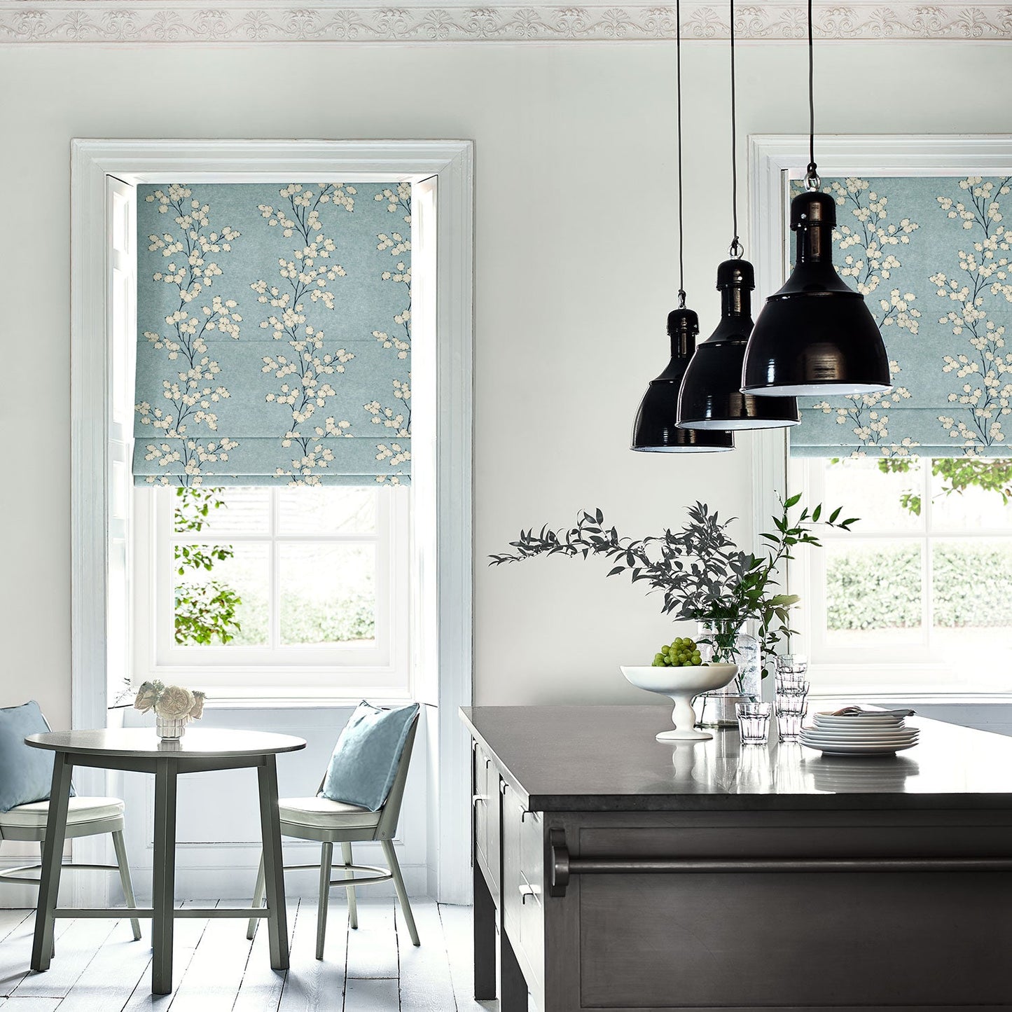 Linwood Lottie Sky FR Made to Measure Curtains