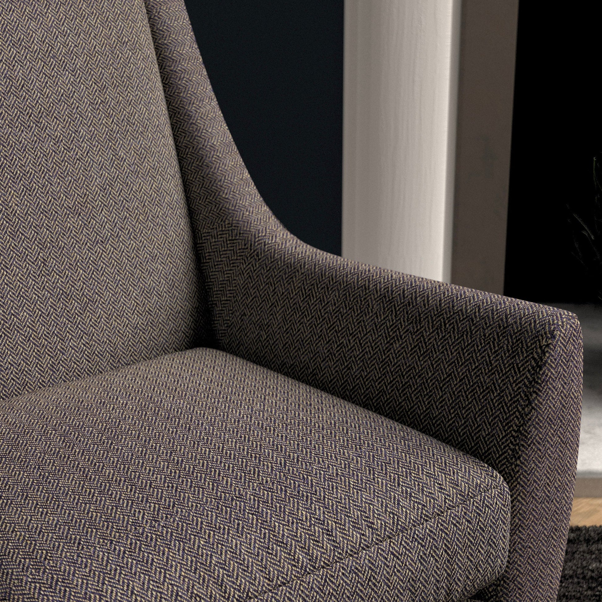 Linwood Faroe Aubergine FR Made to Measure Curtains