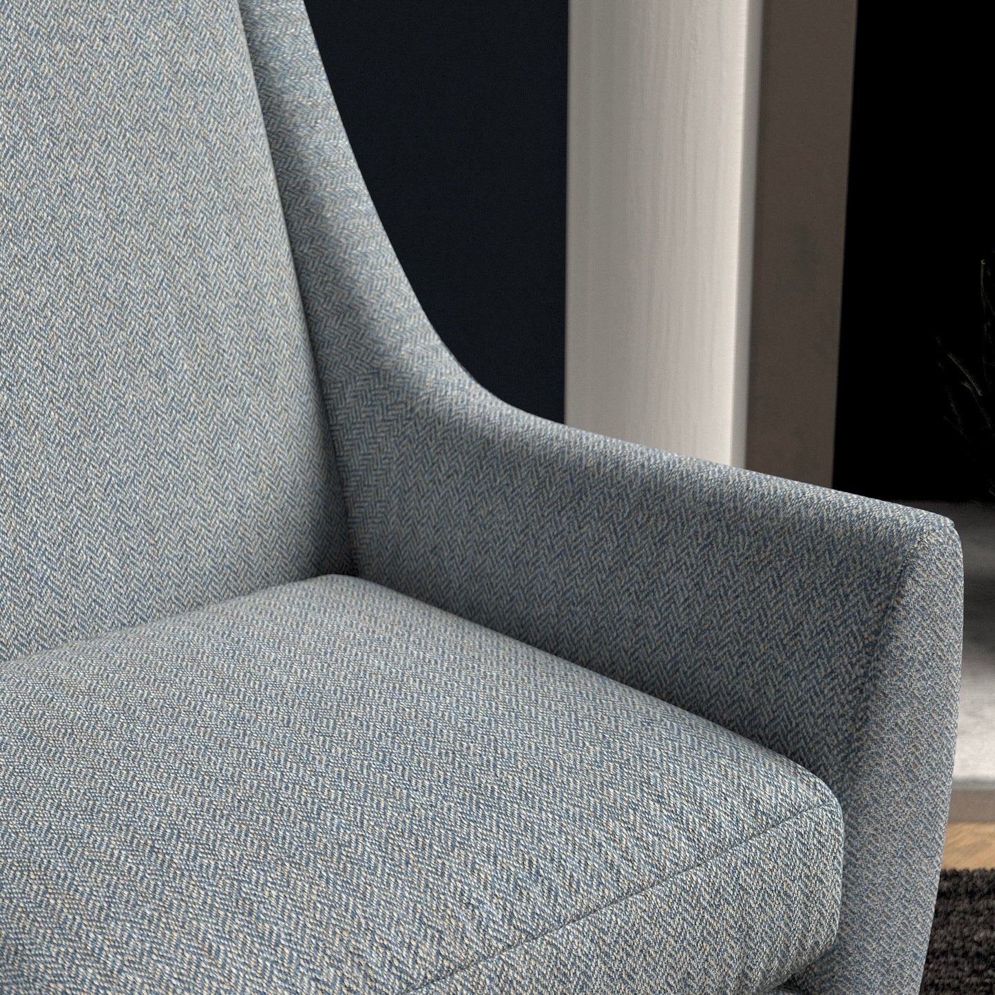 Linwood Faroe Azure FR Made to Measure Curtains