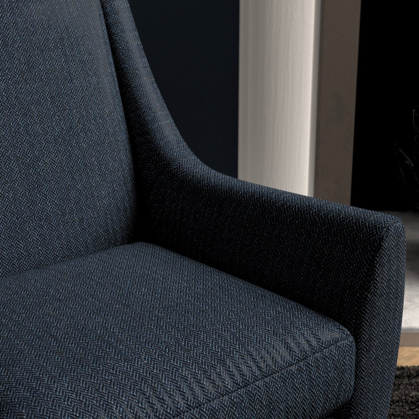 Linwood Faroe Navy FR Made to Measure Curtains