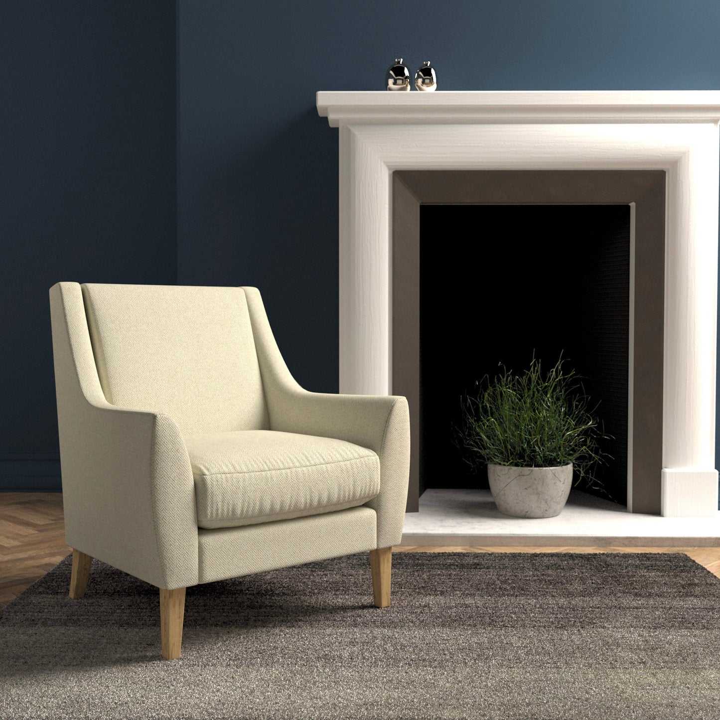 Linwood Faroe Eggshell FR Made to Measure Curtains