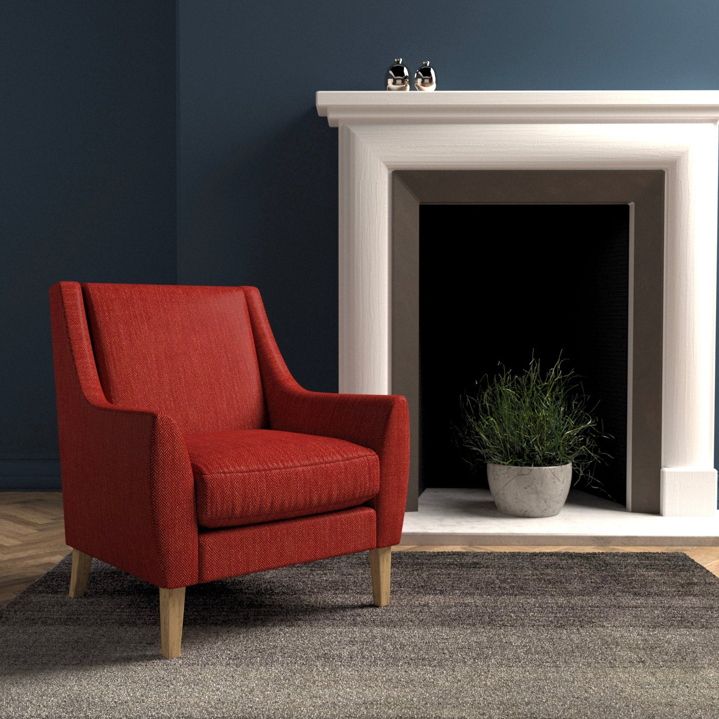 Linwood Faroe Tomato FR Made to Measure Curtains