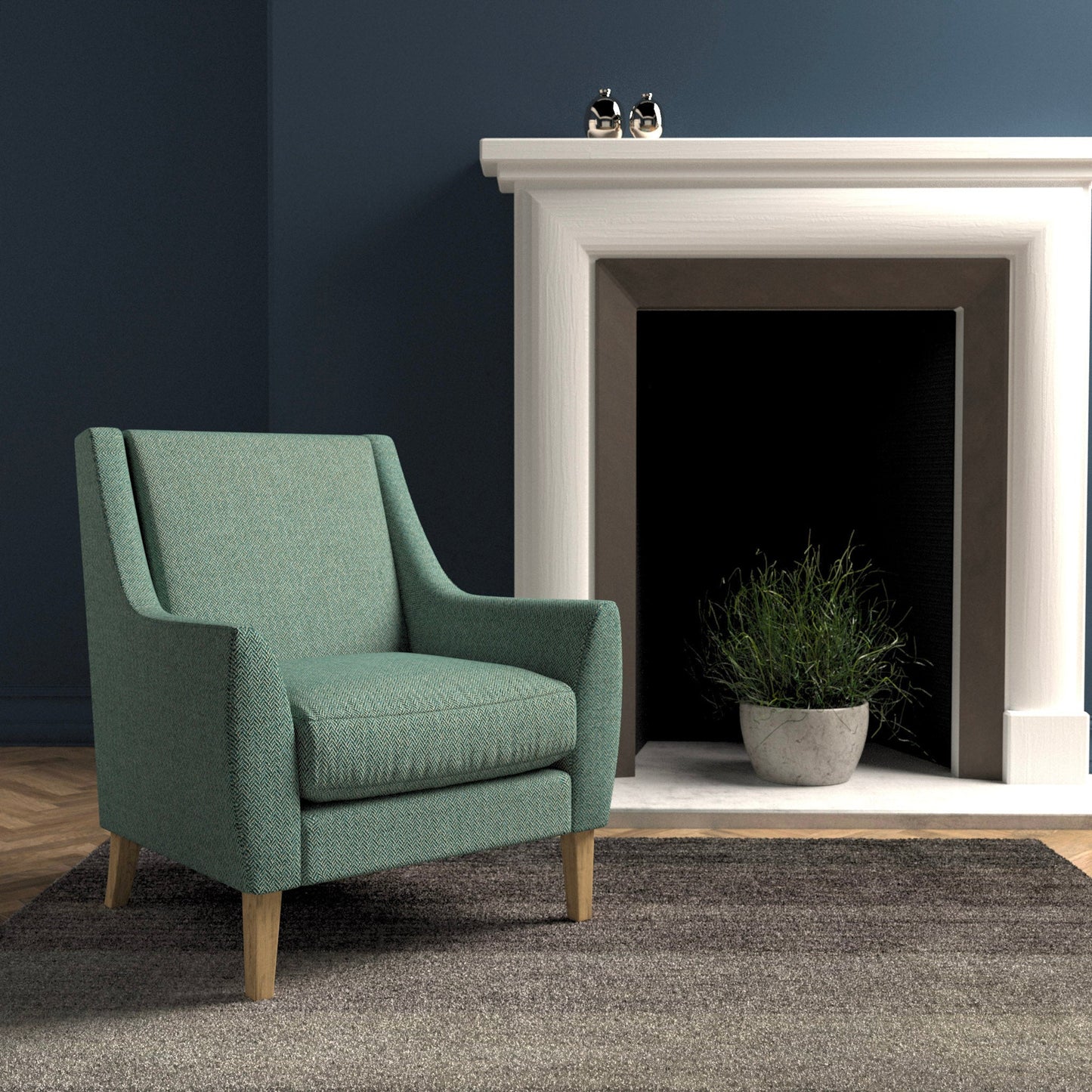 Linwood Faroe Seagreen FR Made to Measure Curtains