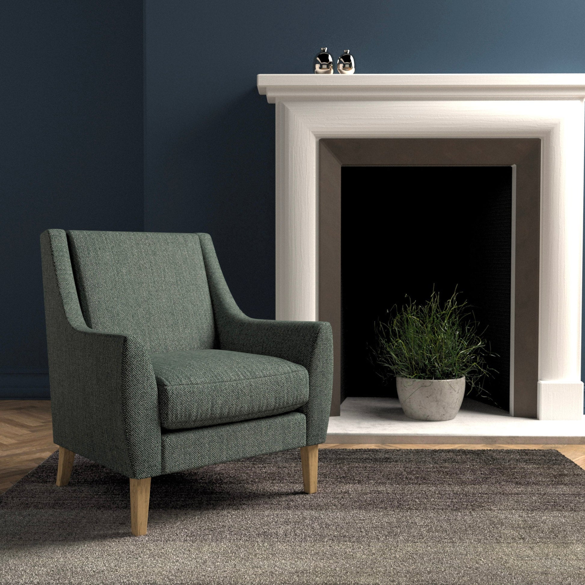 Linwood Faroe Storm FR Made to Measure Curtains