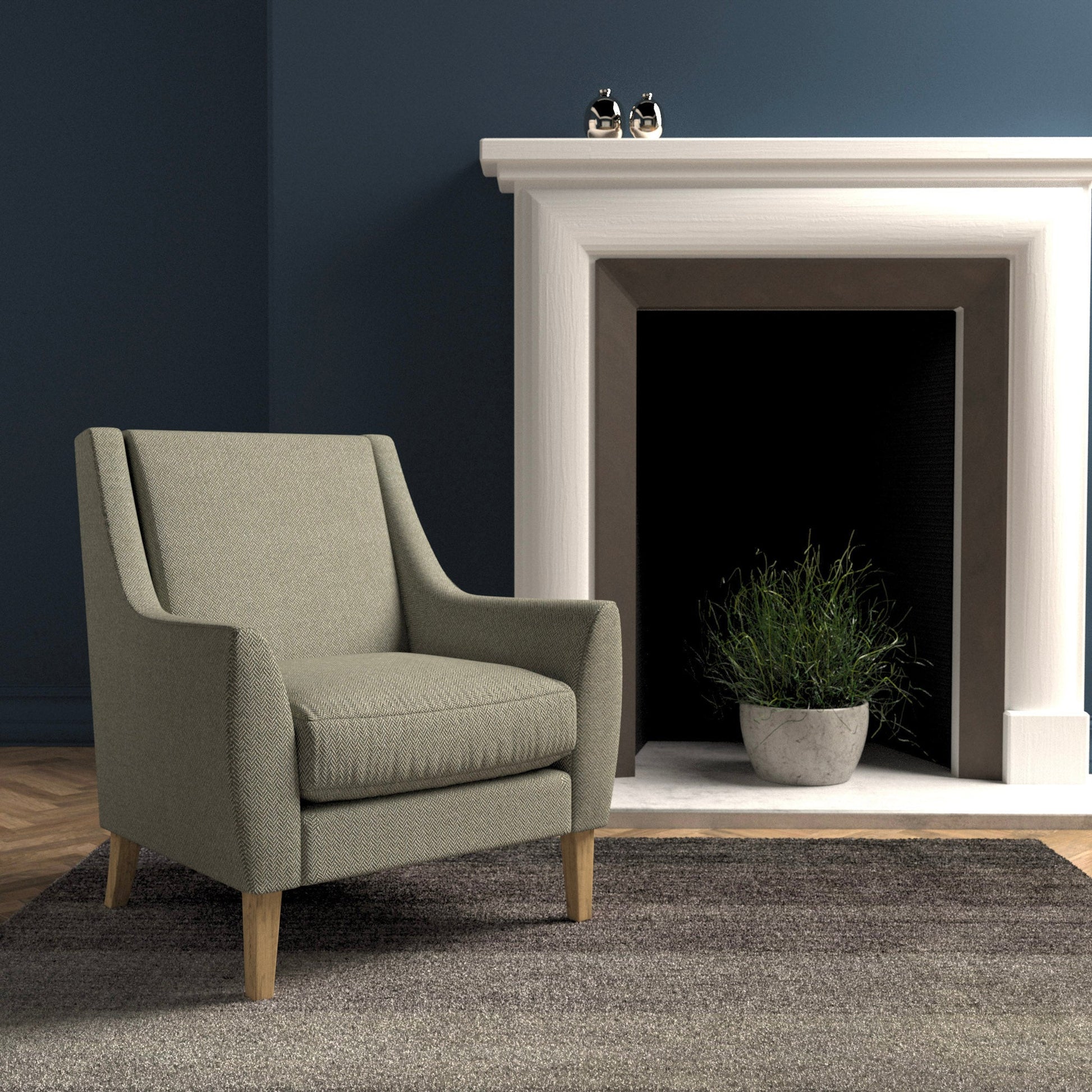 Linwood Faroe Smoke FR Made to Measure Curtains