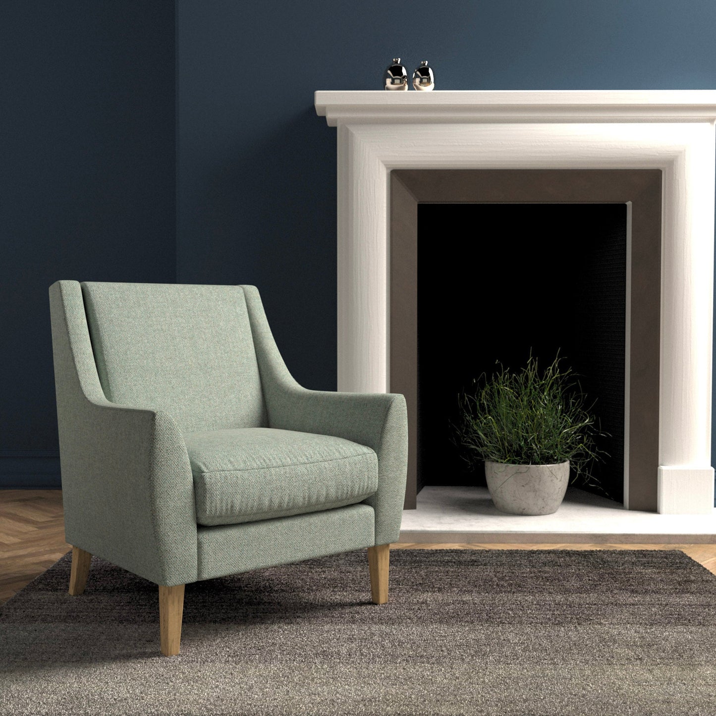 Linwood Faroe Sky FR Made to Measure Curtains