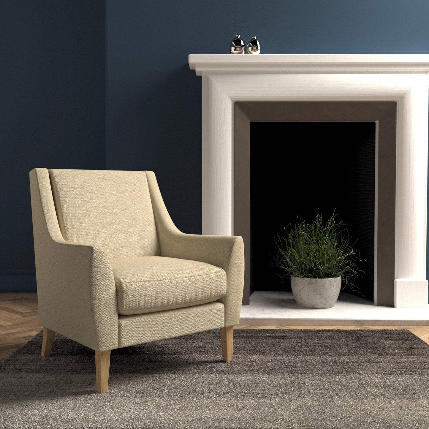 Linwood Faroe Sand FR Made to Measure Curtains