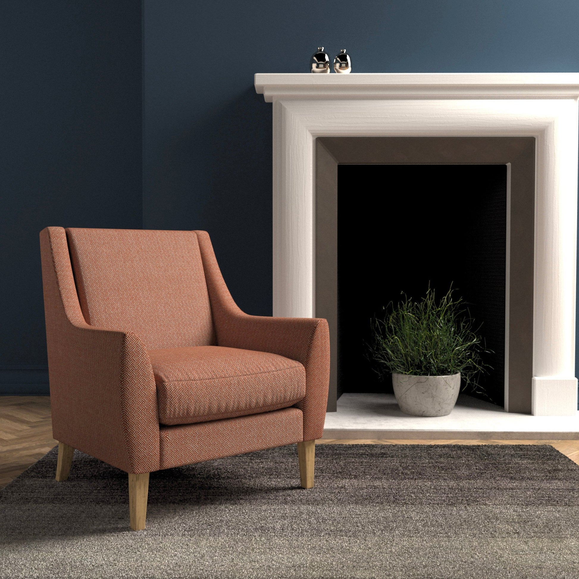 Linwood Faroe Spice FR Made to Measure Curtains