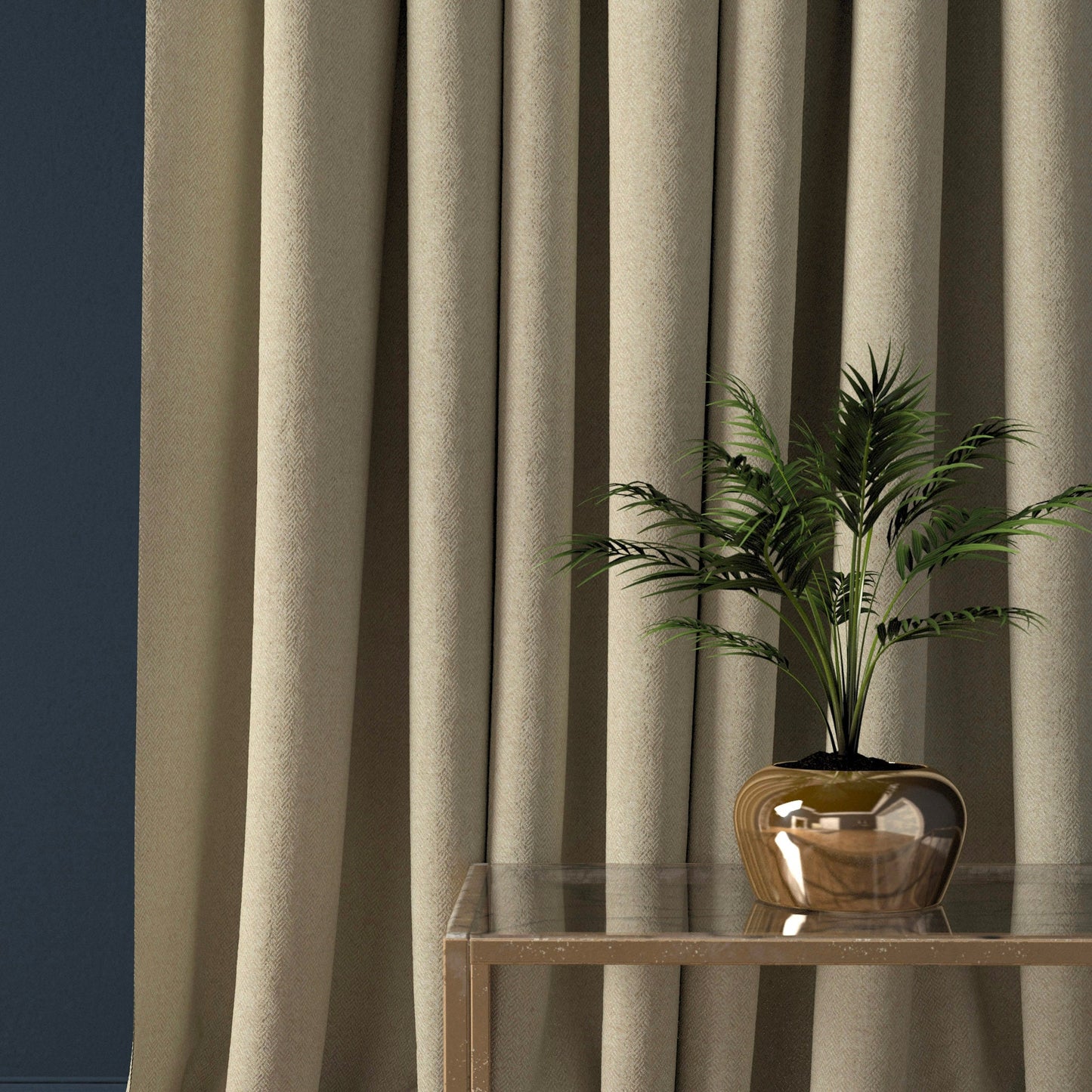 Linwood Faroe Eggshell FR Made to Measure Curtains