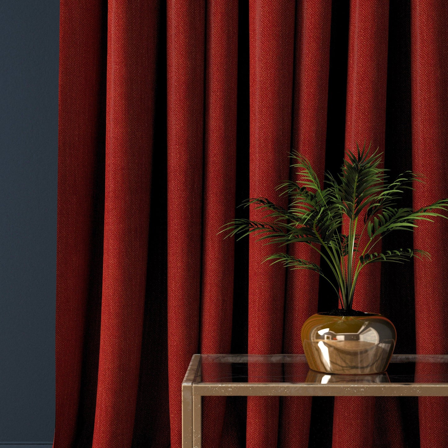 Linwood Faroe Tomato FR Made to Measure Curtains