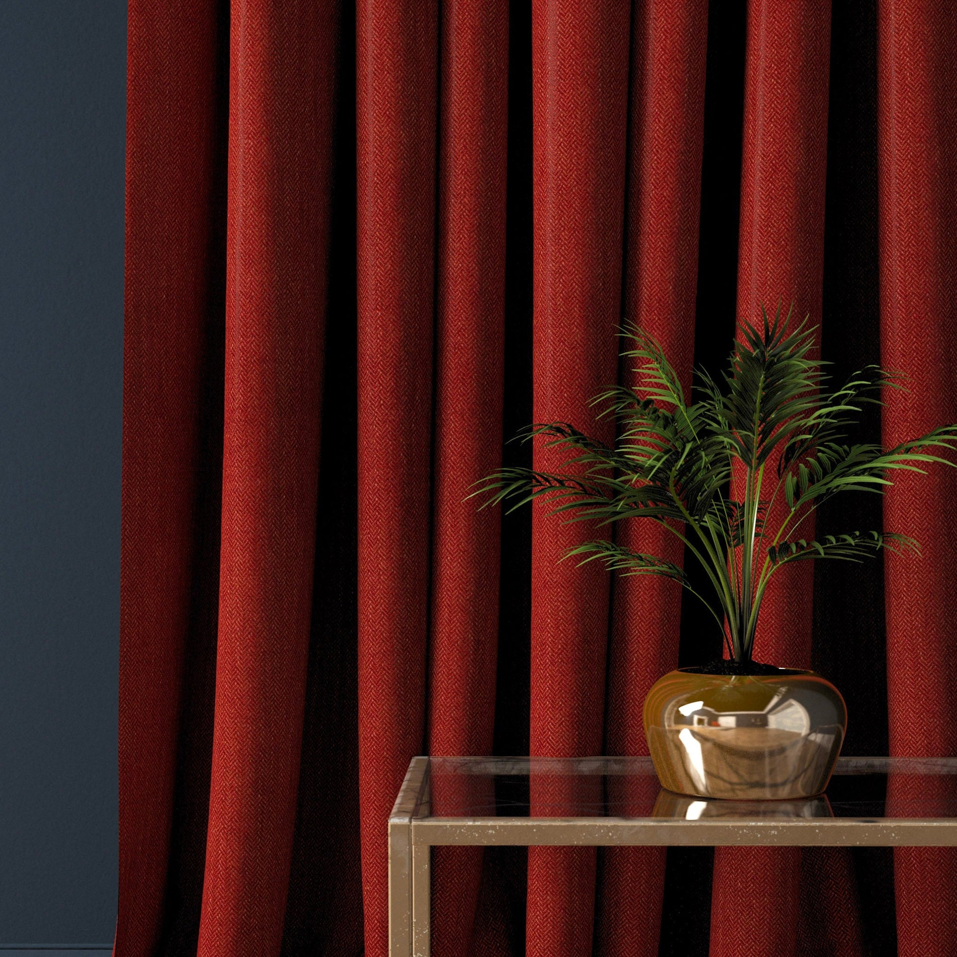 Linwood Faroe Tomato FR Made to Measure Curtains