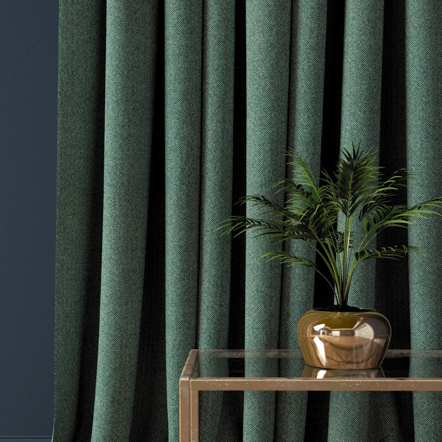 Linwood Faroe Seagreen FR Made to Measure Curtains