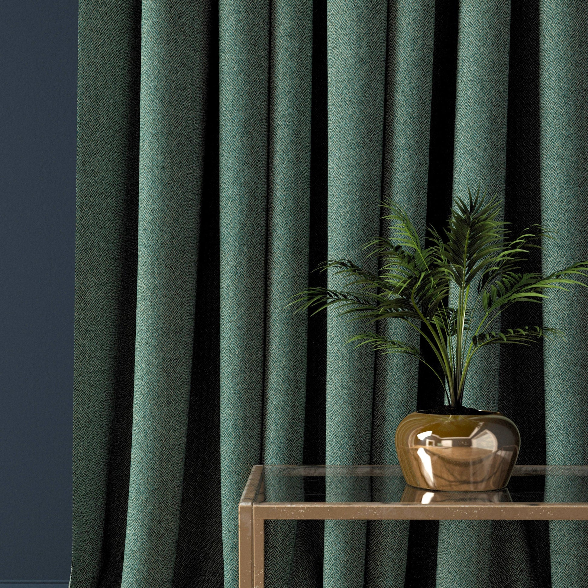 Linwood Faroe Seagreen FR Made to Measure Curtains