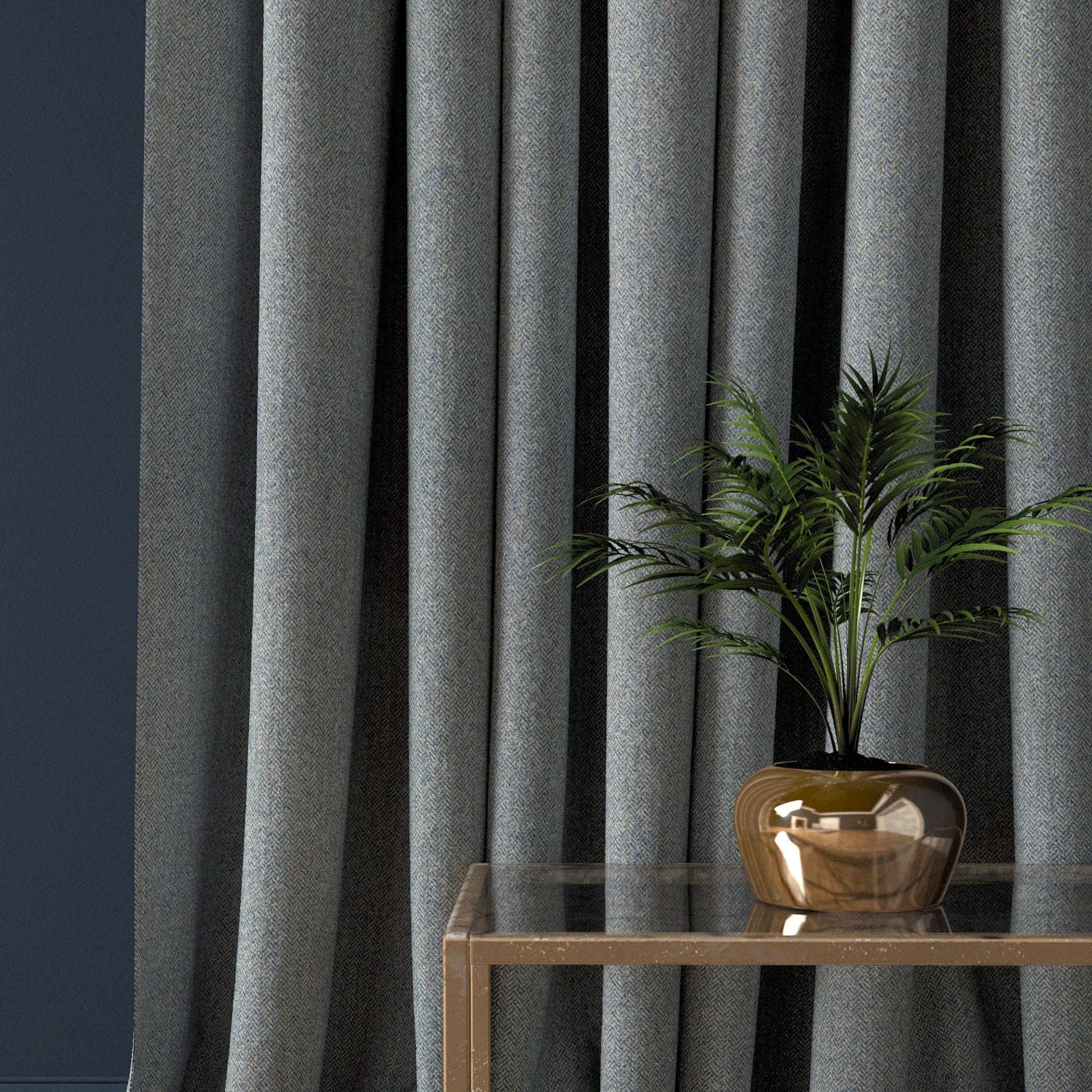 Linwood Faroe Azure FR Made to Measure Curtains