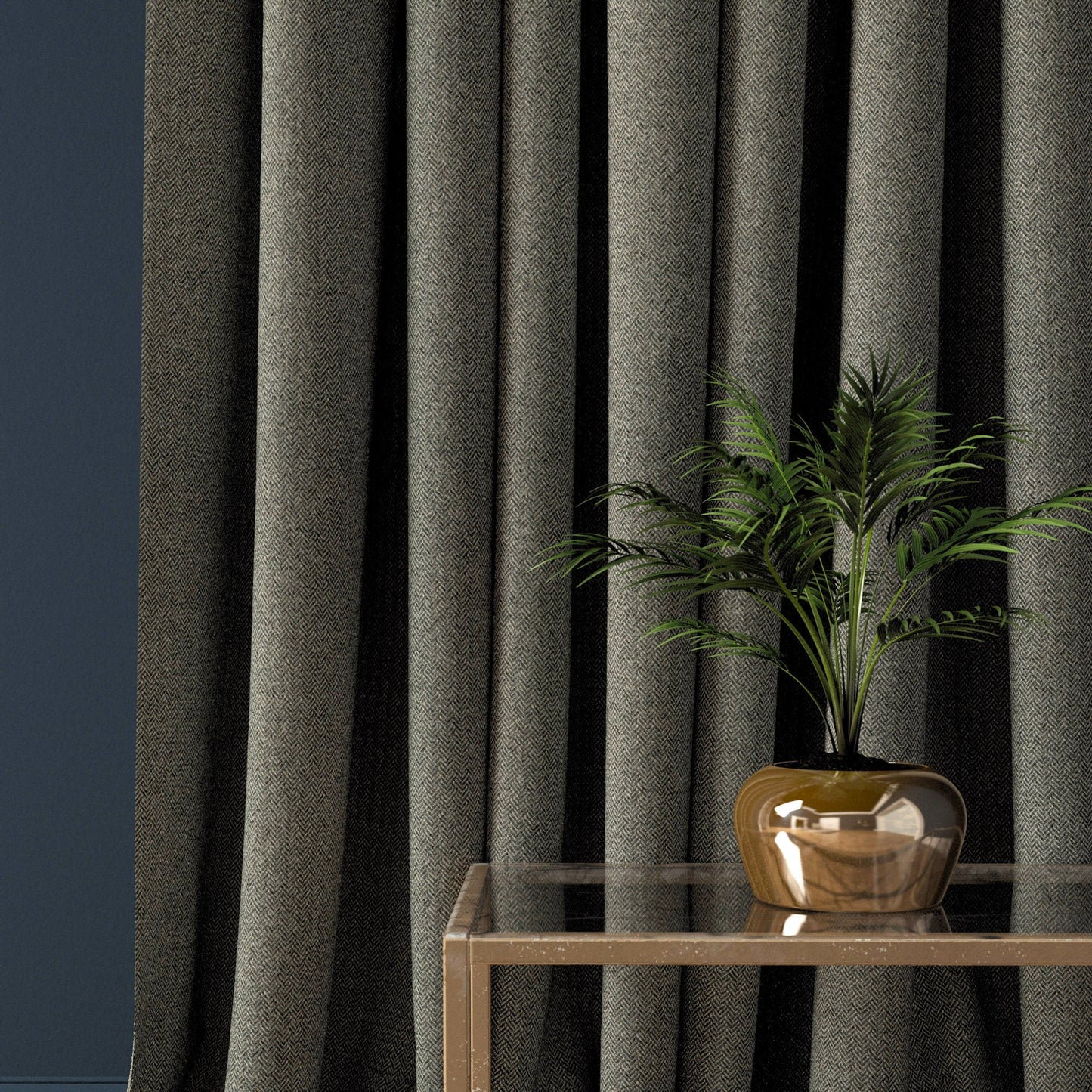Linwood Faroe Slate FR Made to Measure Curtains