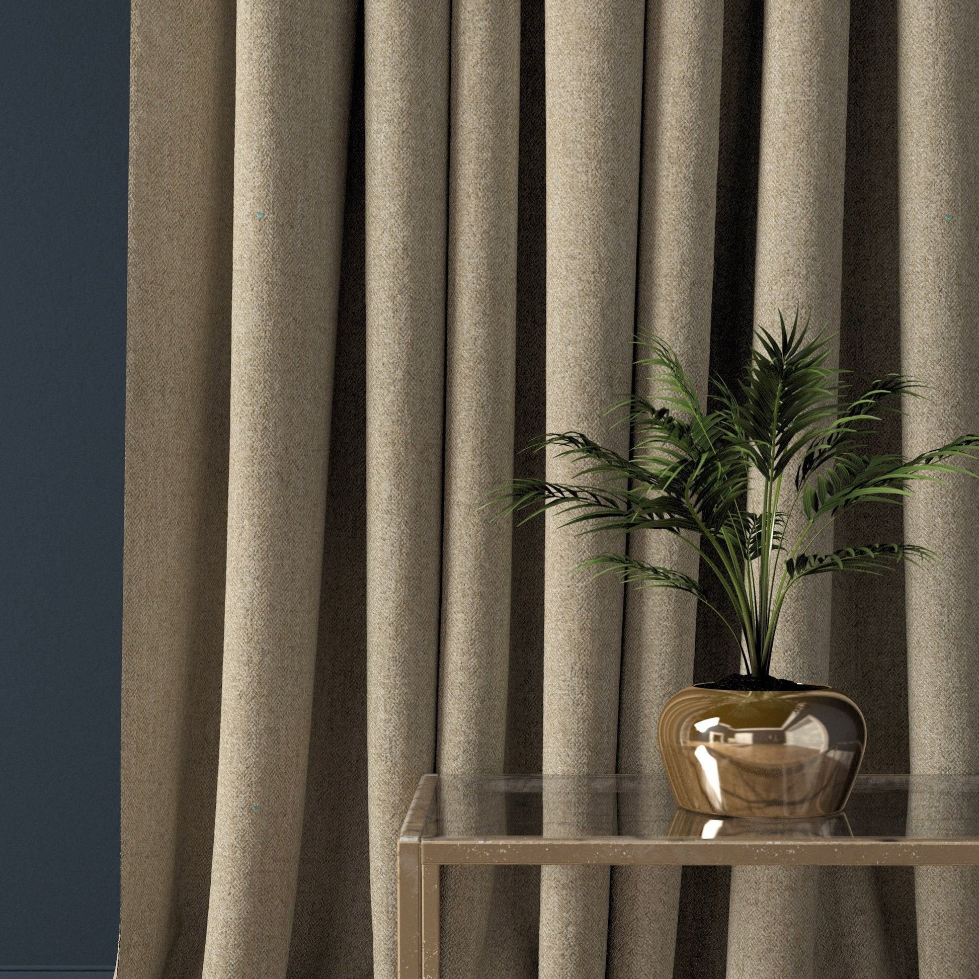 Linwood Faroe Latte FR Made to Measure Curtains