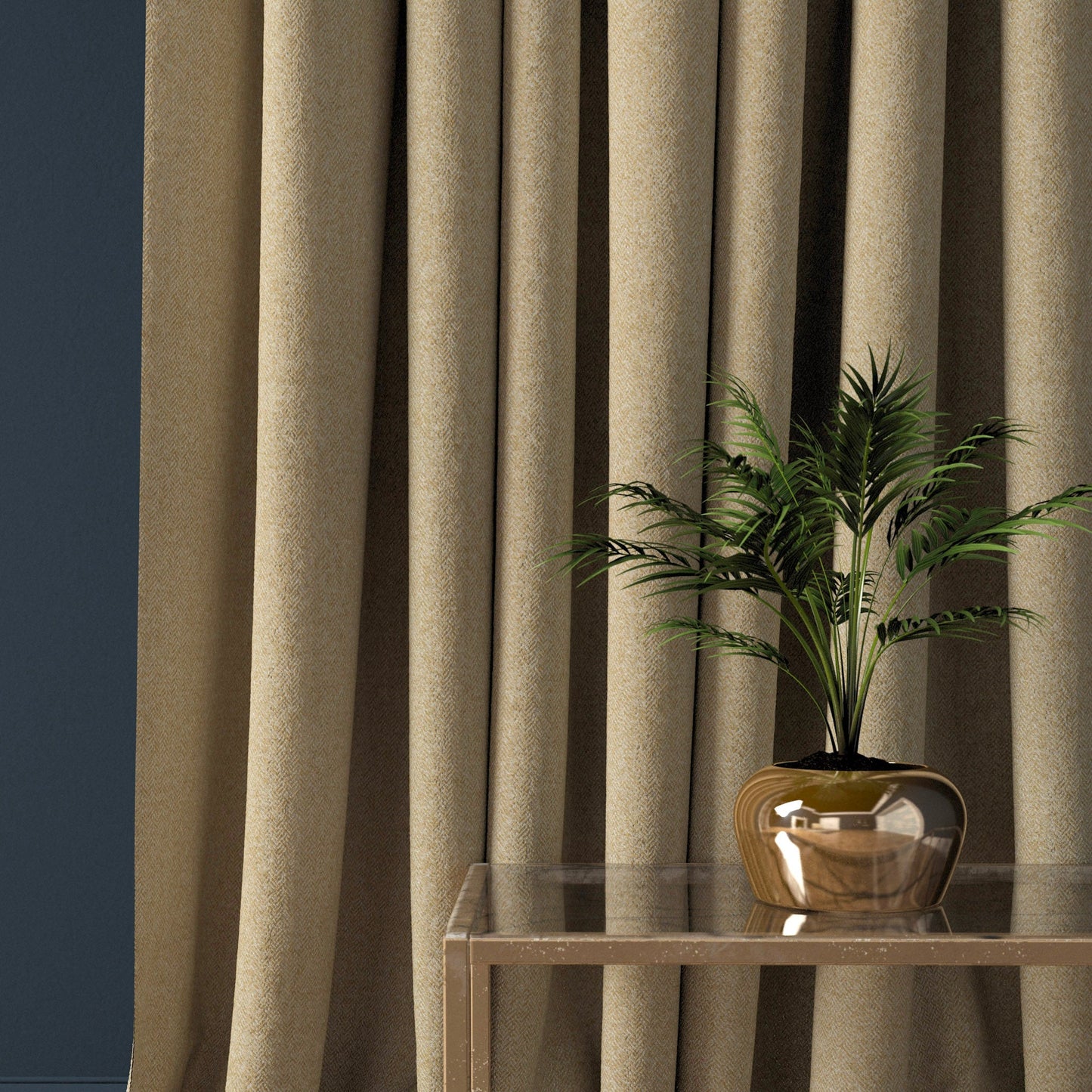 Linwood Faroe Sand FR Made to Measure Curtains