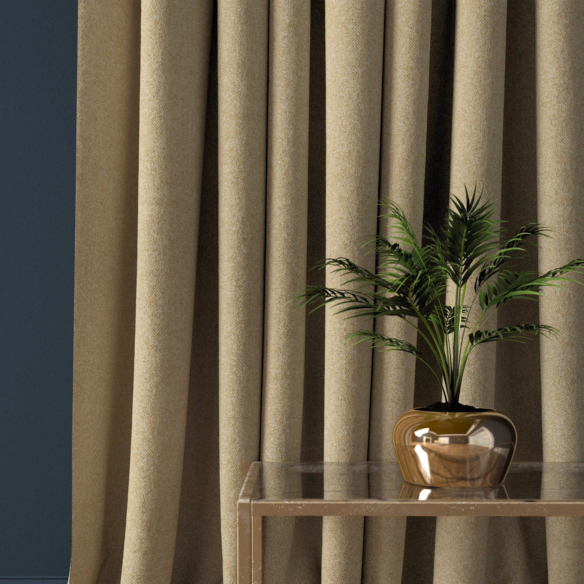 Linwood Faroe Sand FR Made to Measure Curtains