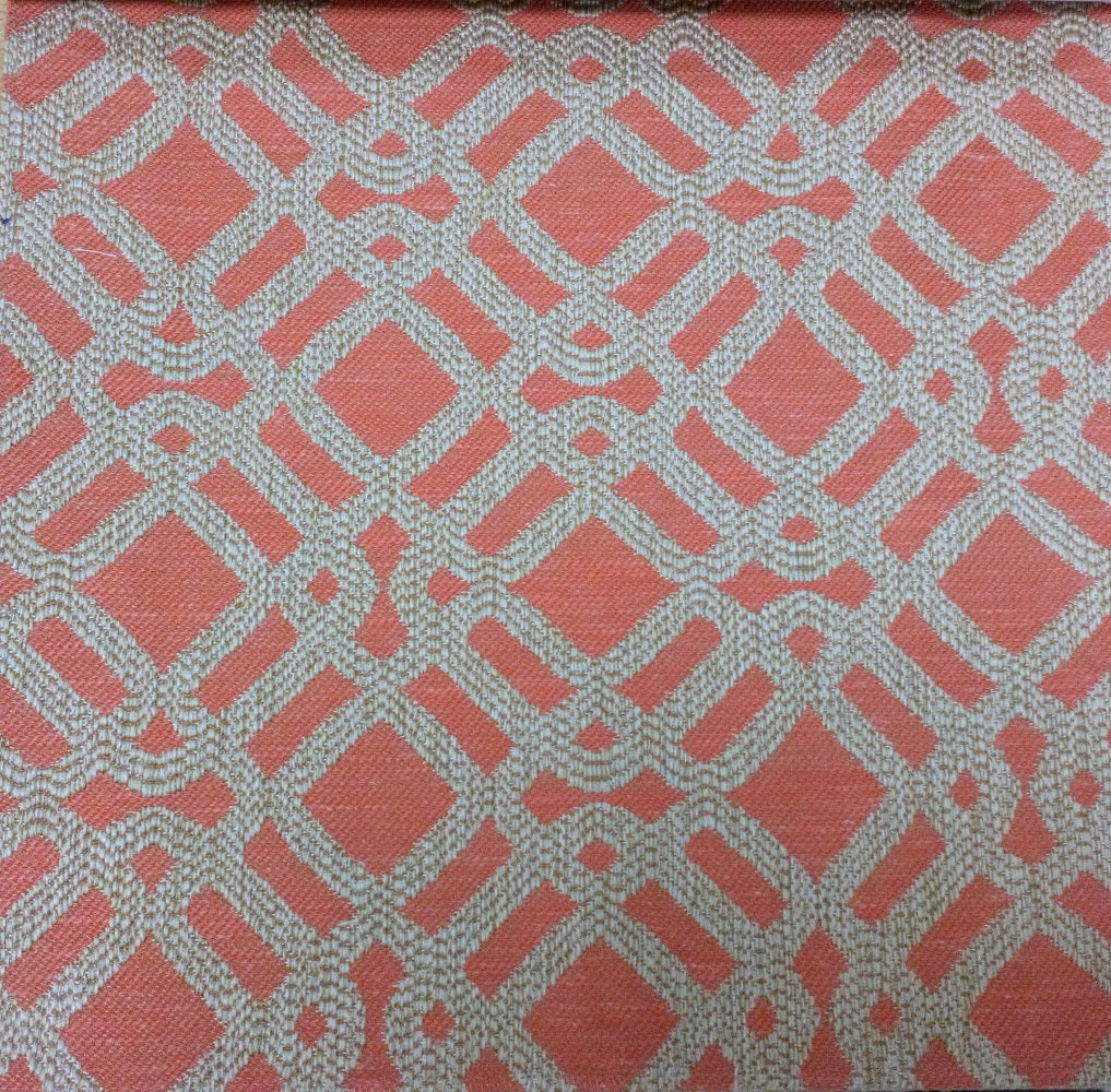 Chess Fez Coral Made to Measure Curtains