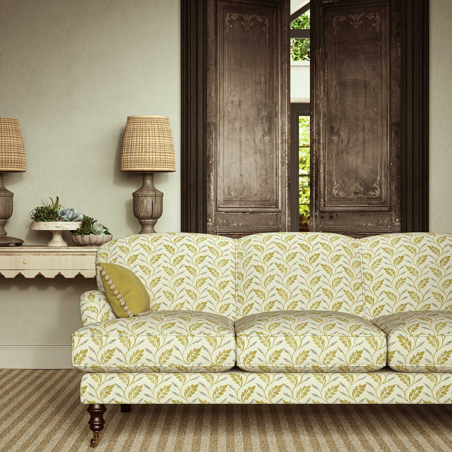 Linwood Babette Olive Made to Measure Curtains