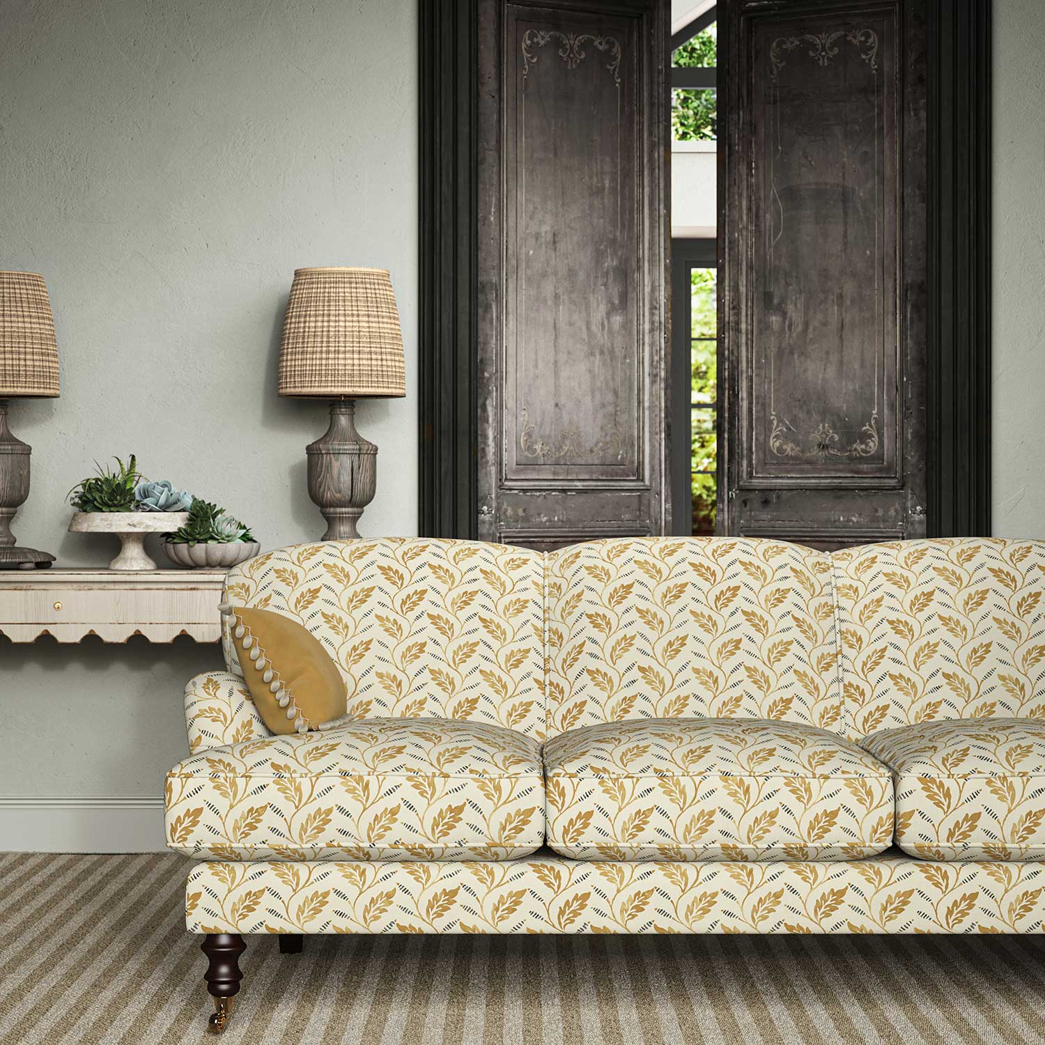 Linwood Babette Nutmeg Made to Measure Curtains