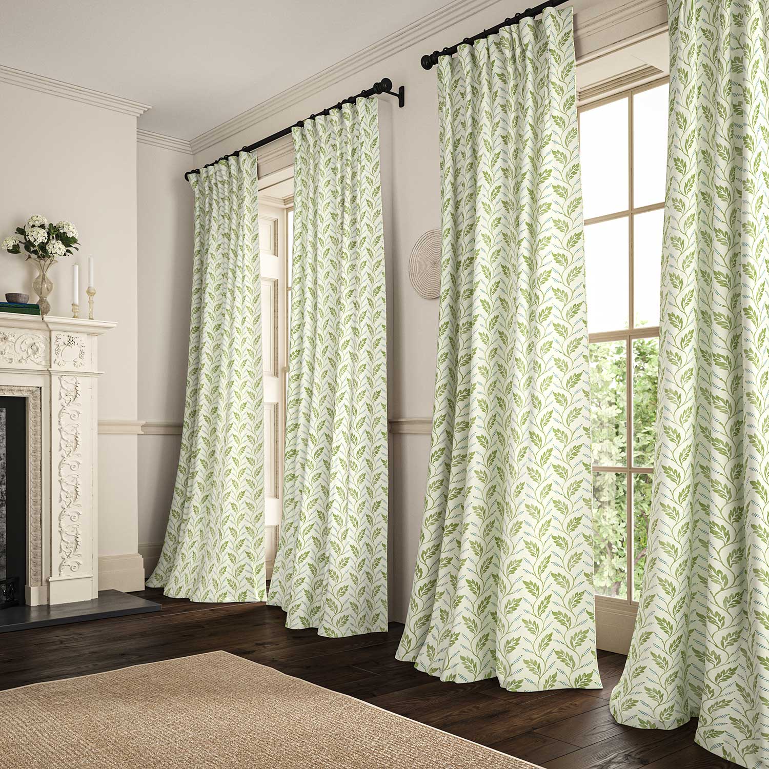 Linwood Babette Apple FR Made to Measure Curtains