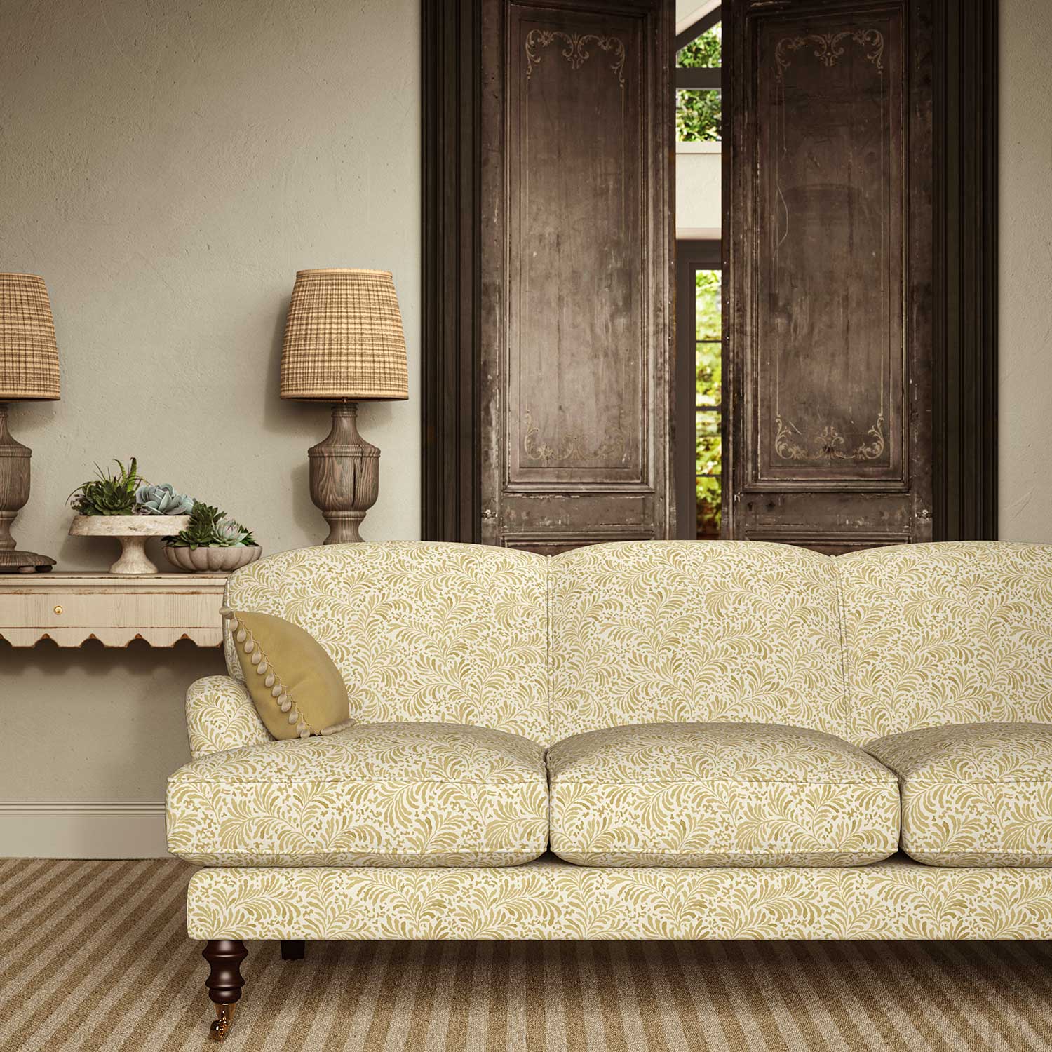 Linwood Blythe Raffia FR Made to Measure Curtains