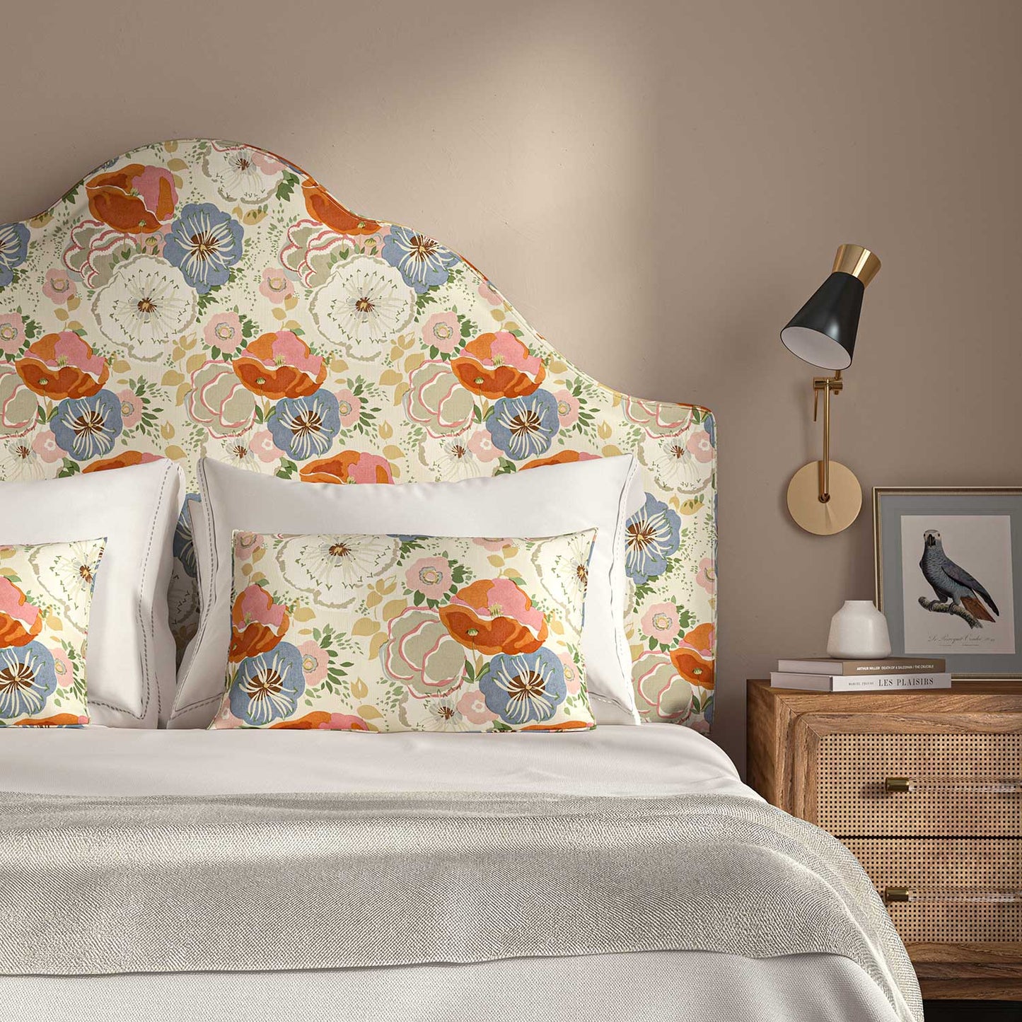 Linwood Joni Tangerine FR Made to Measure Curtains